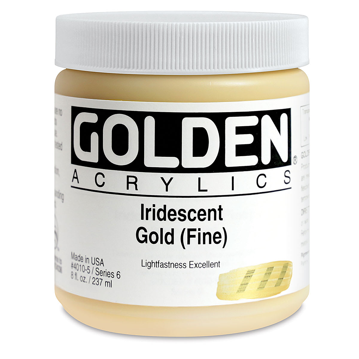 Golden Heavy Body Artist Acrylics - Iridescent Gold (Fine), 8 oz