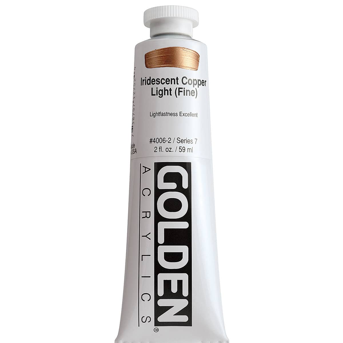 Golden Heavy Body Artist Acrylics - Iridescent Copper Light (Fine), 2 oz Tube