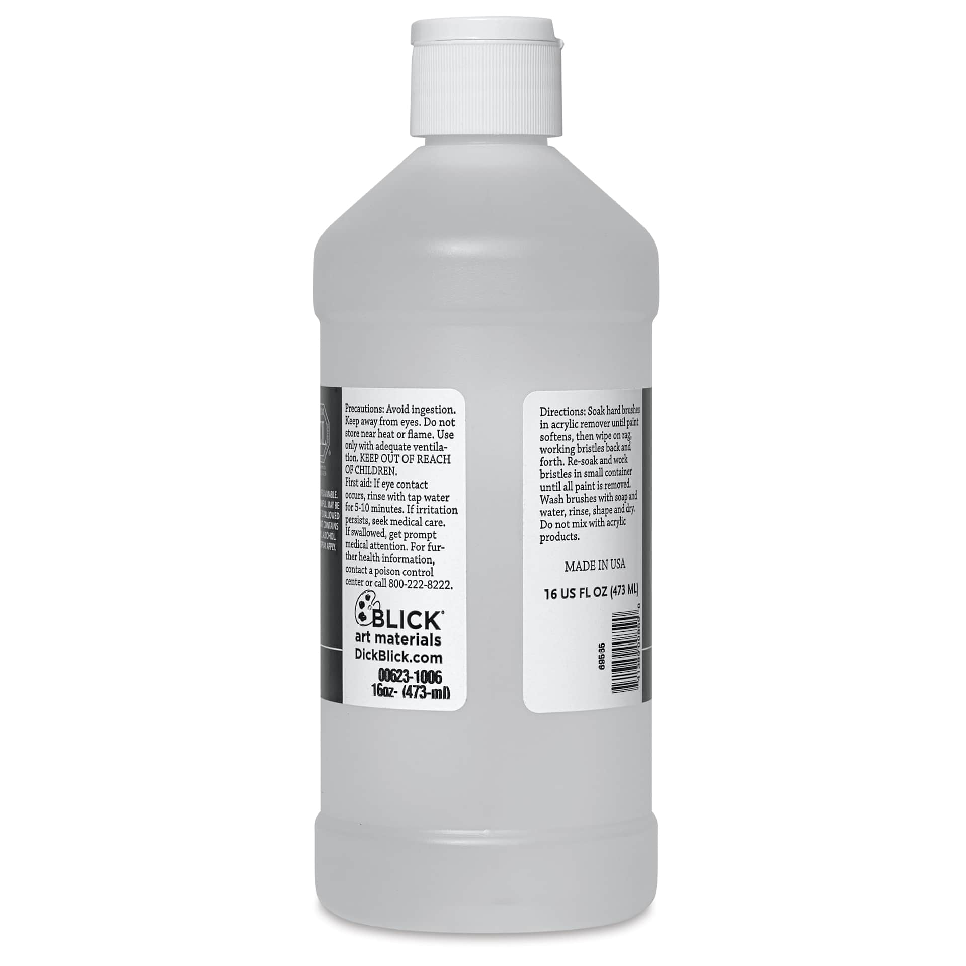 Blick Acrylic Remover - Pint, back Blick Acrylic Remover - Pint, back