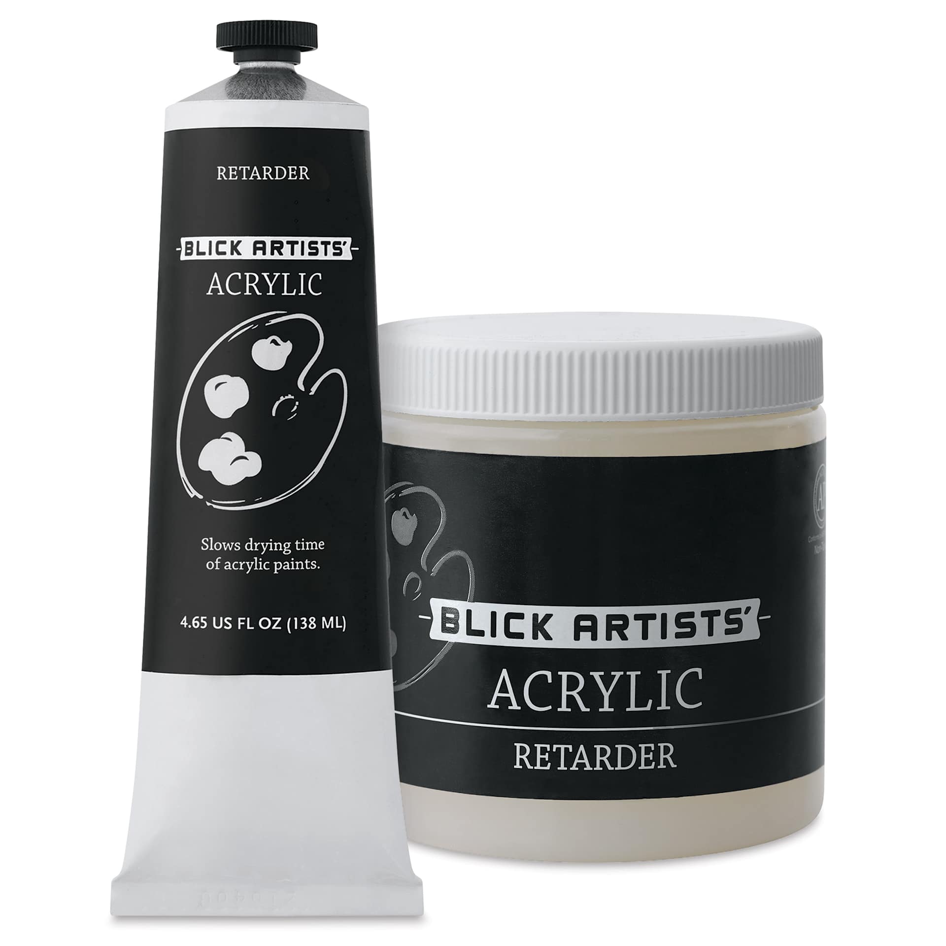 Blick Artists' Acrylic Retarder, tube and jar