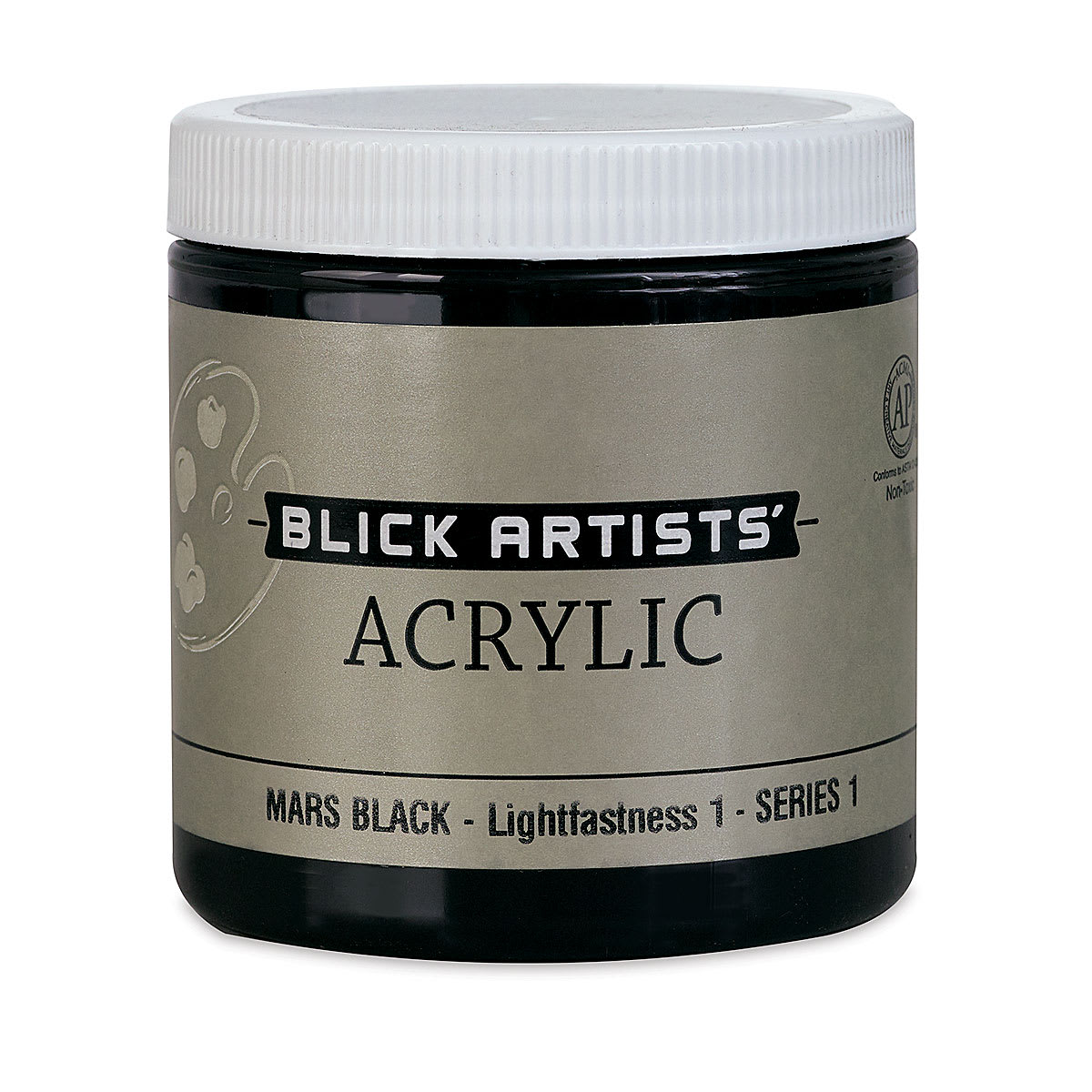 Blick Artists' Acrylic - Mars Black, 8 oz jar