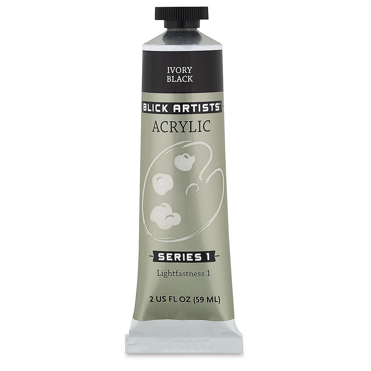Blick Artists' Acrylic - Ivory Black, 2 oz tube