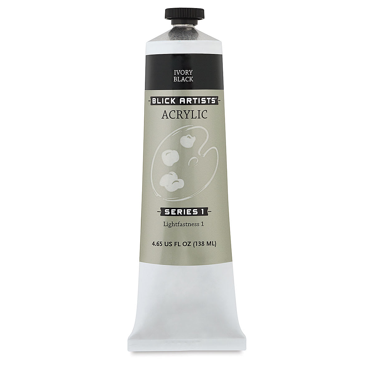 Blick Artists' Acrylic - Ivory Black, 4.65 oz tube