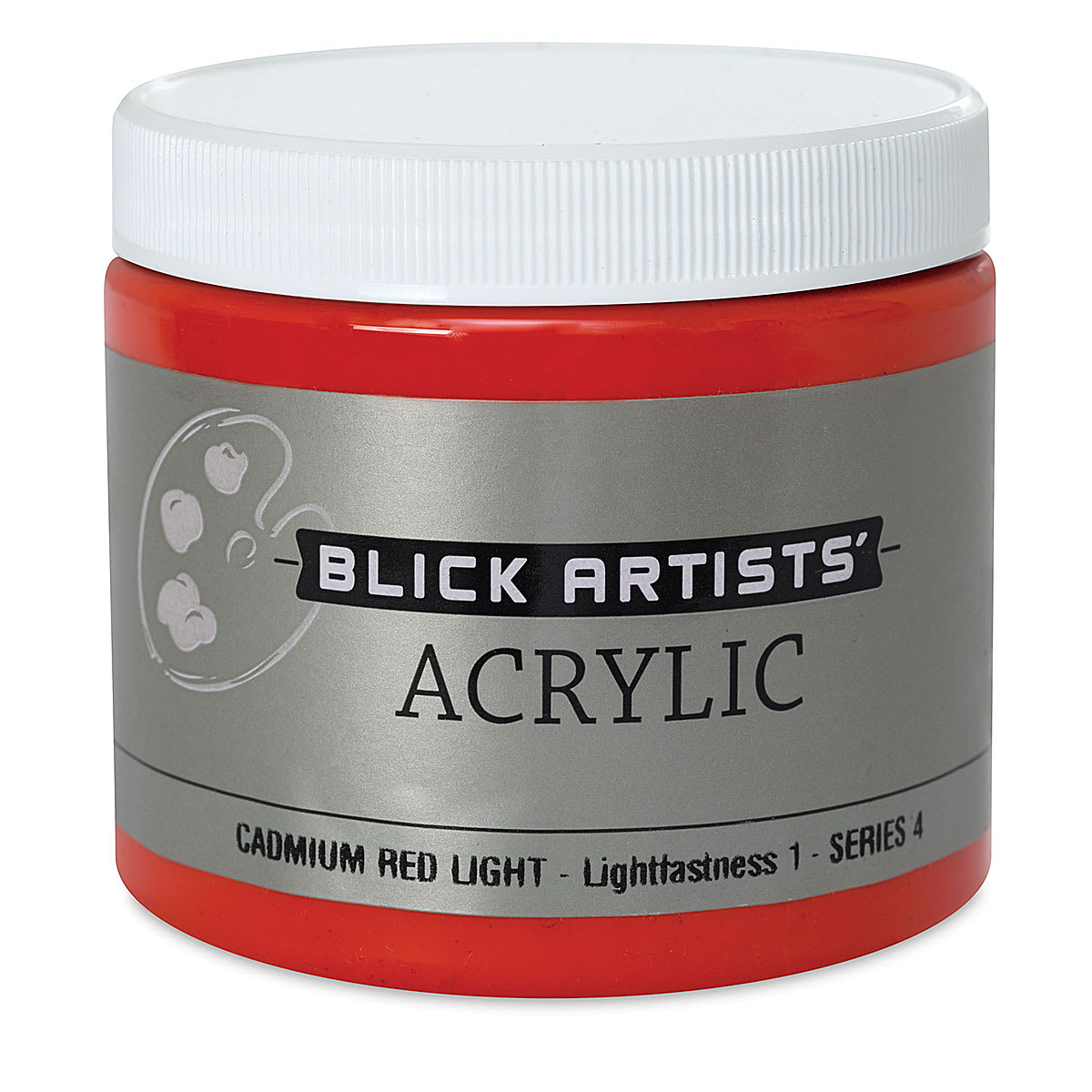 Blick Artists' Acrylic - Cadmium Red Light, 16 oz jar