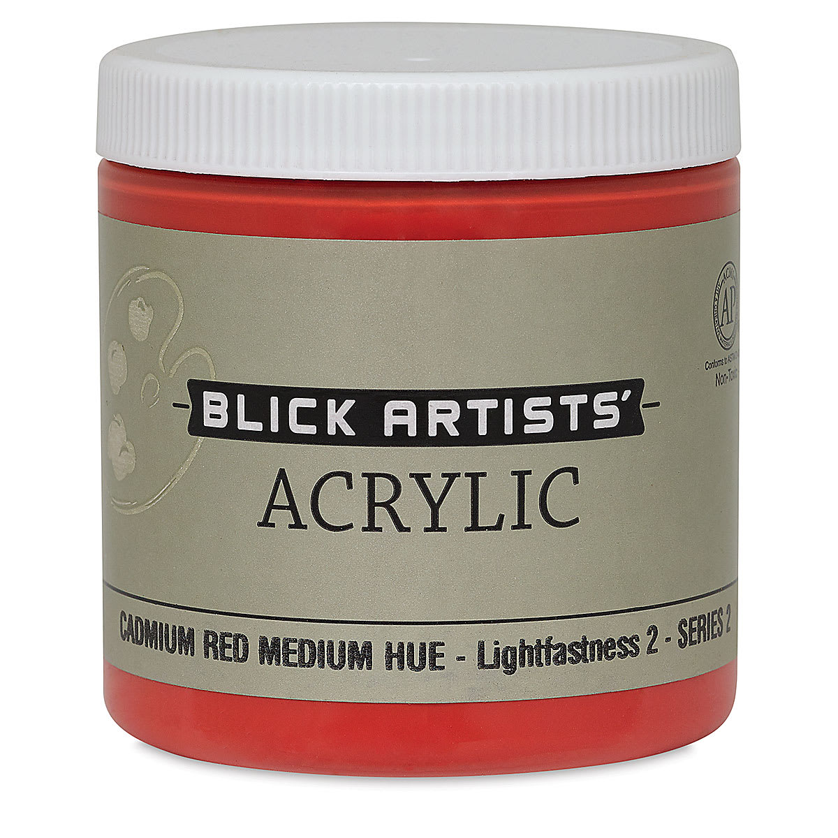 Blick Artists' Acrylic - Cadmium Red Med. Hue, 8 oz jar