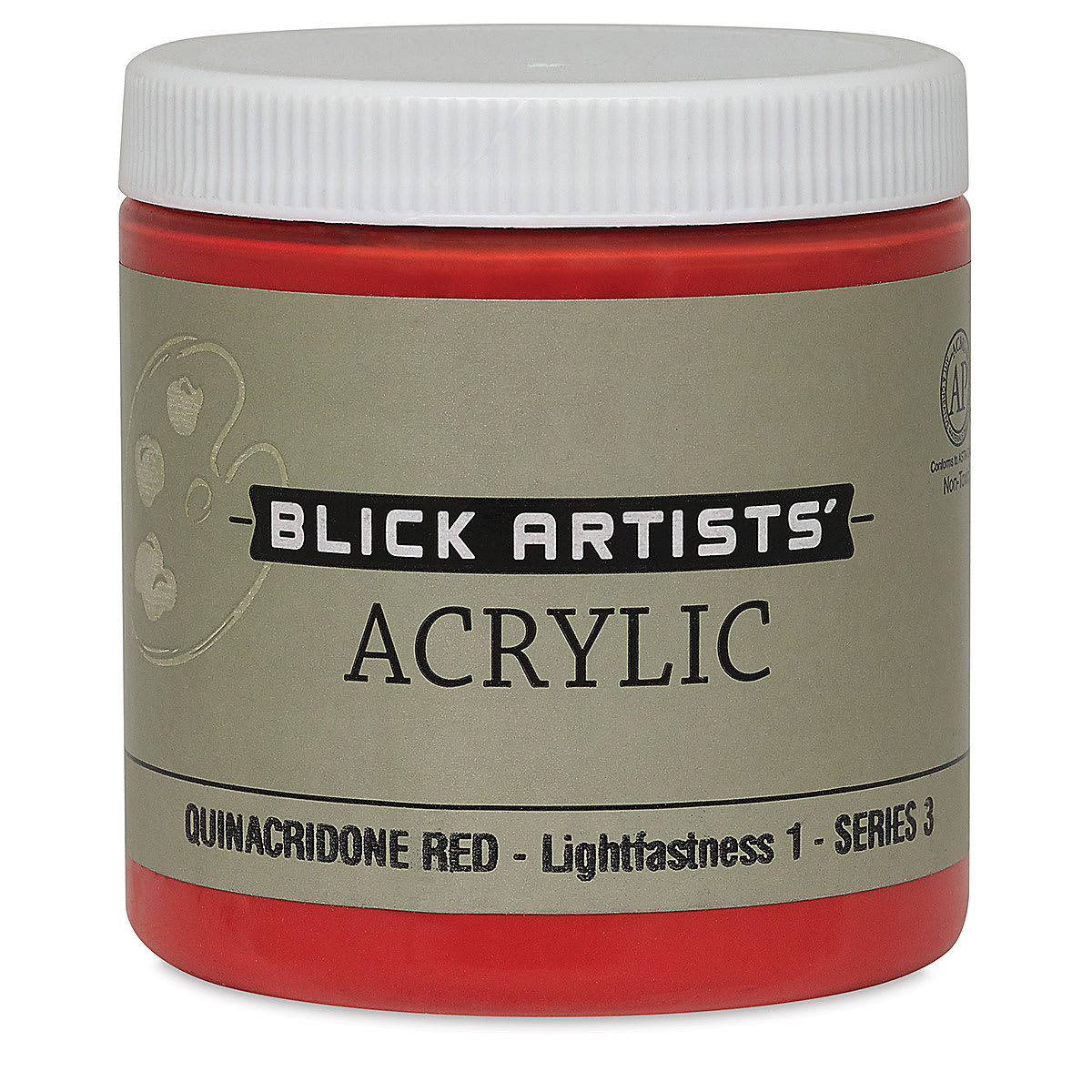 Blick Artists' Acrylic - Quinacridone Red, 8 oz jar