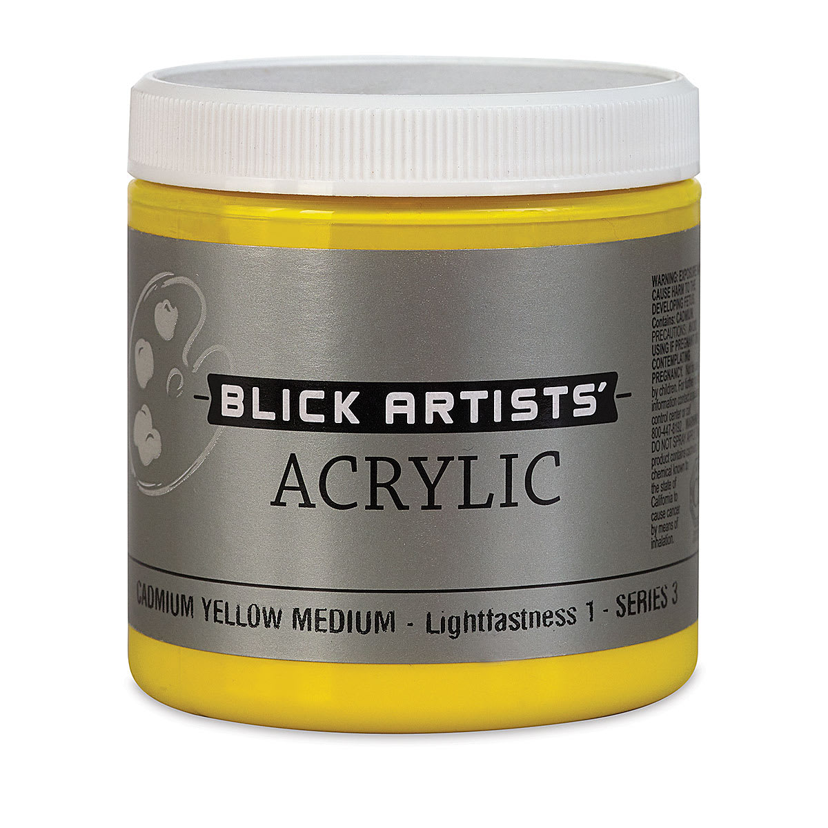Blick Artists' Acrylic - Cadmium Yellow Medium, 8 oz jar