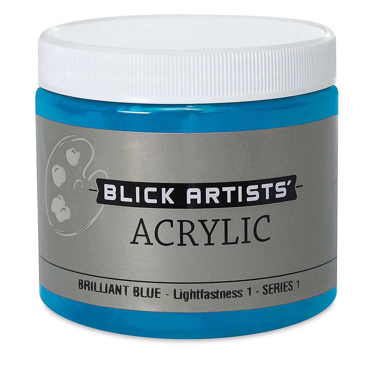 Blick Artists' Acrylic - Brilliant Blue, 16 oz jar
