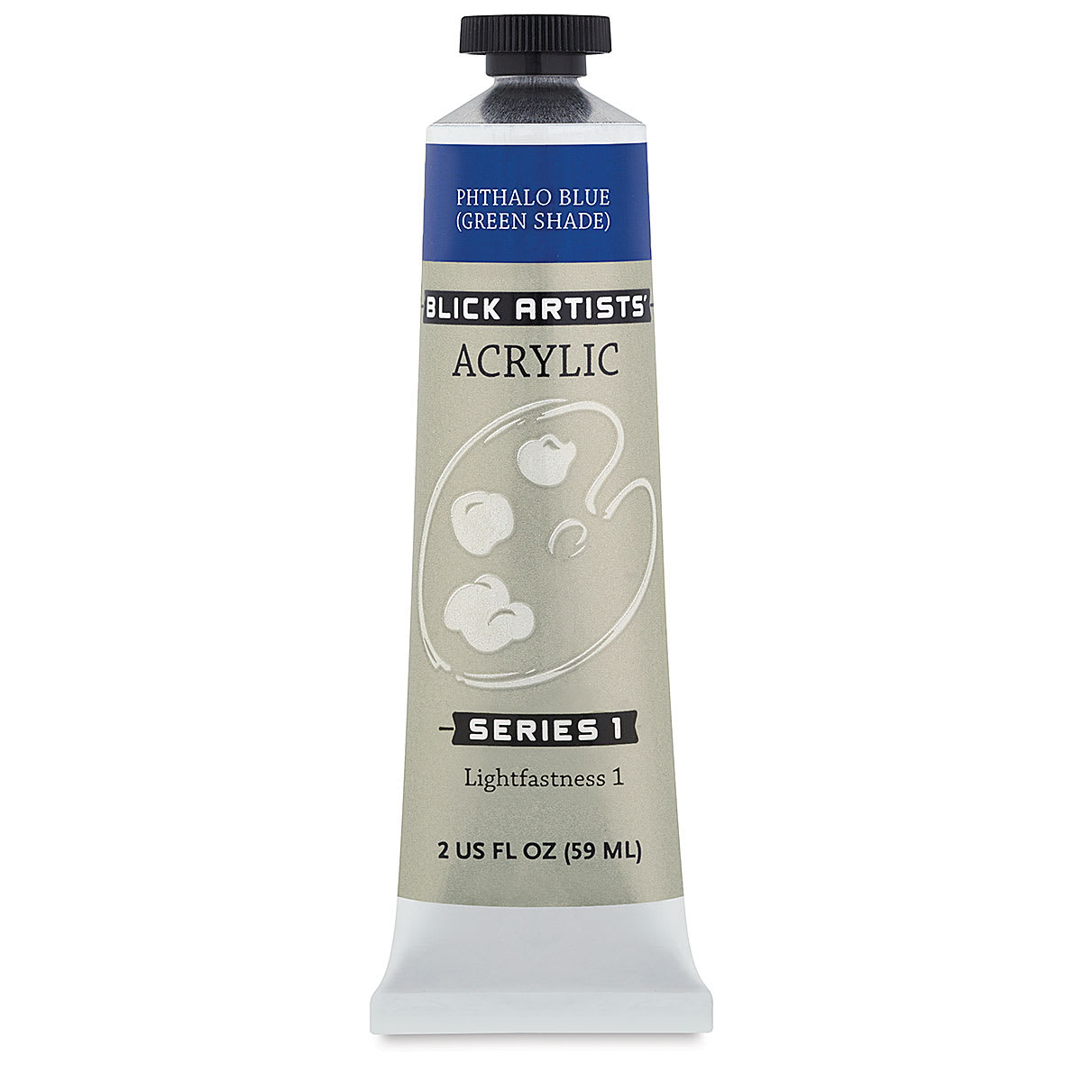 Blick Artists' Acrylic - Phthalo Blue Green Shade, 2 oz tube