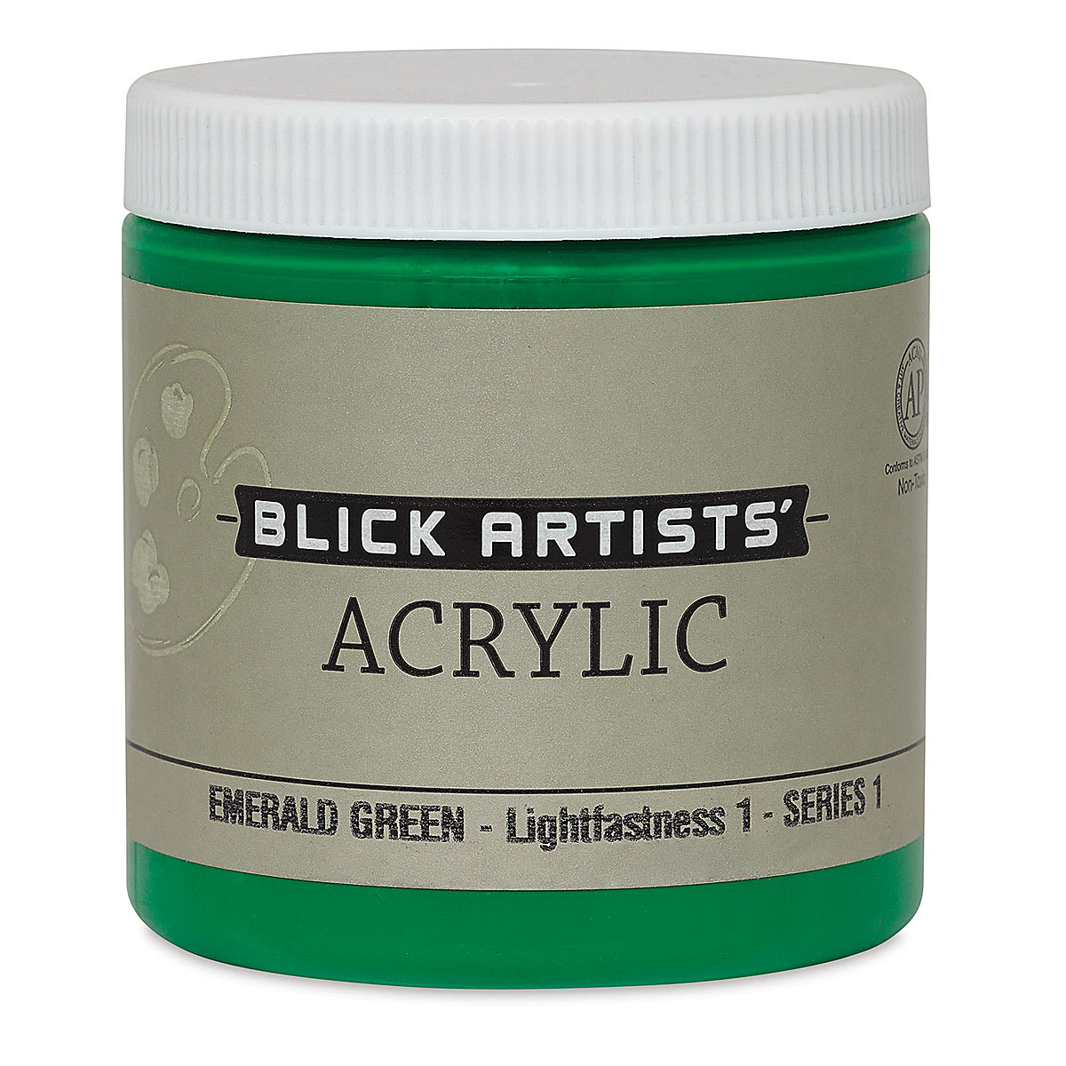 Blick Artists' Acrylic - Emerald Green, 8 oz jar