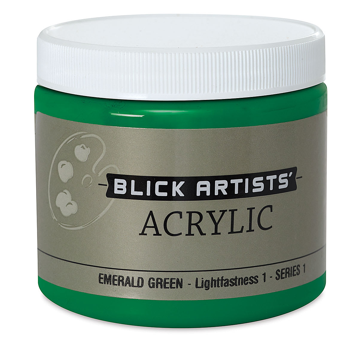 Blick Artists' Acrylic - Emerald Green, 16 oz jar