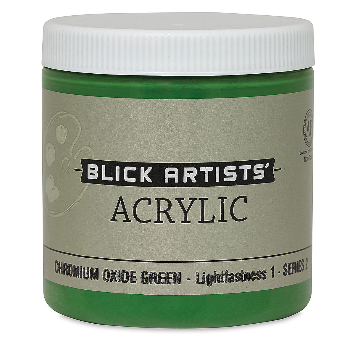 Blick Artists' Acrylic - Chromium Oxide Green, 8 oz jar