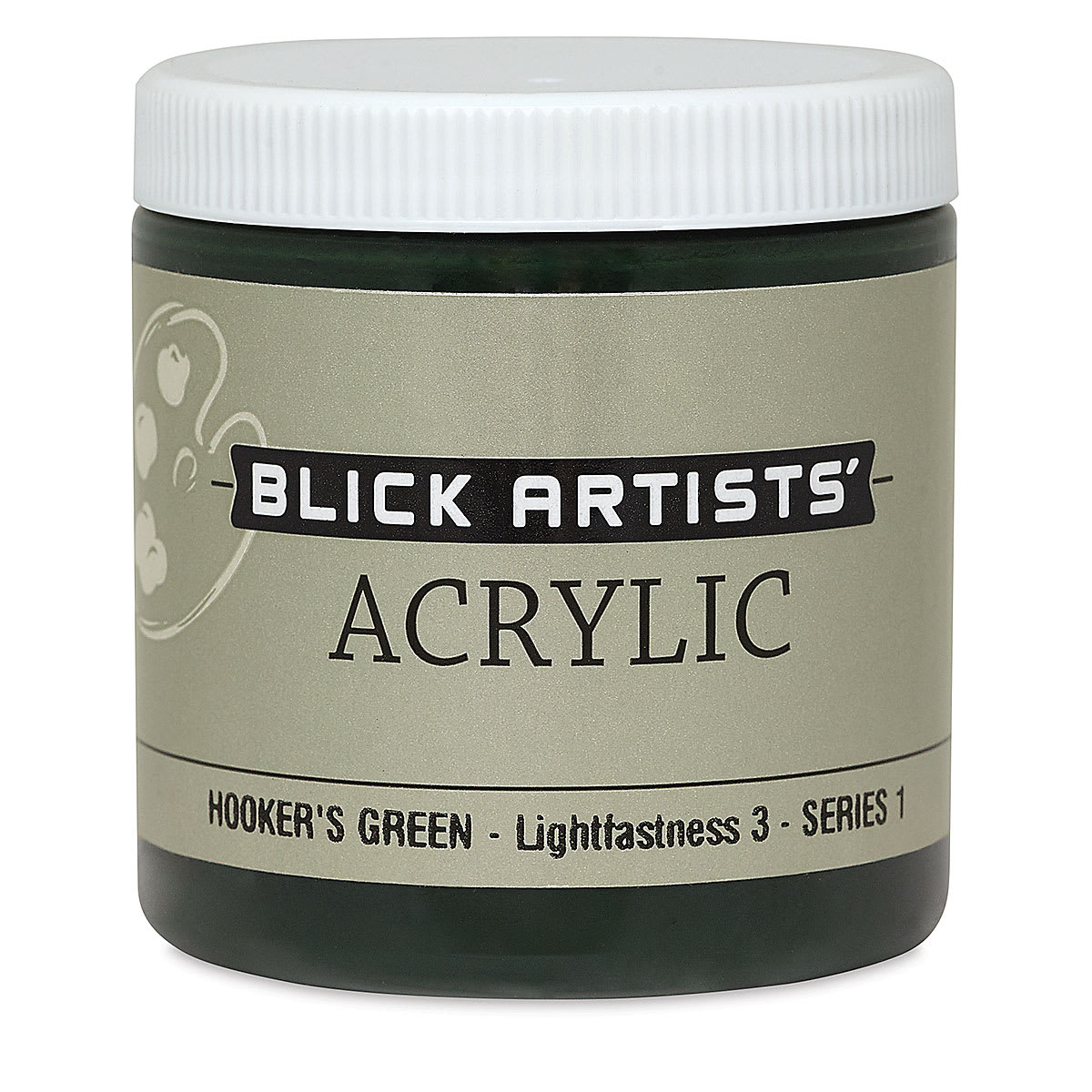 Blick Artists' Acrylic - Hooker's Green, 8 oz jar
