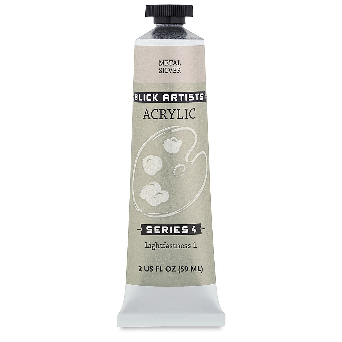 Blick Artists' Acrylic - Metal Silver, 2 oz tube