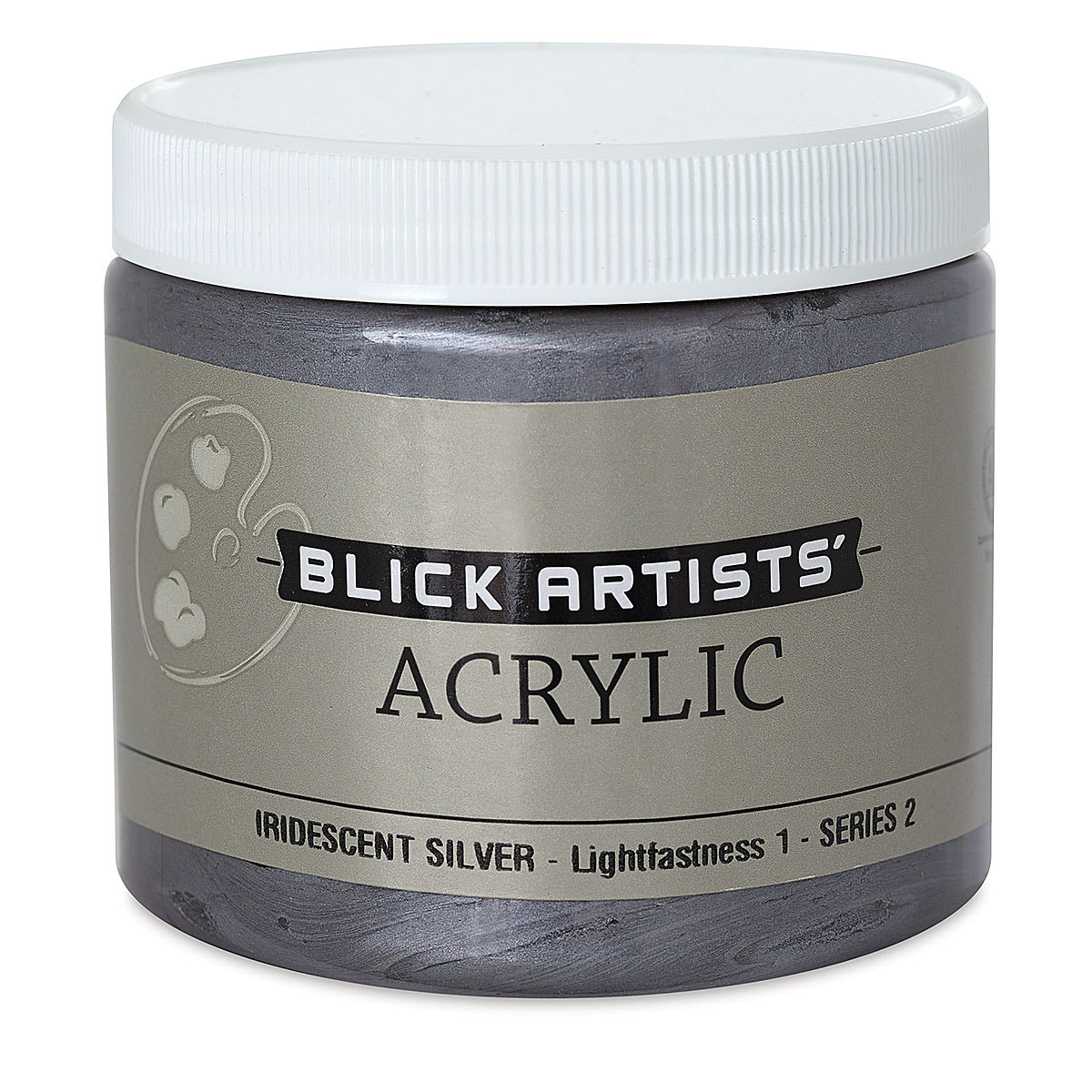Blick Artists' Acrylic - Iridescent Silver, 16 oz jar