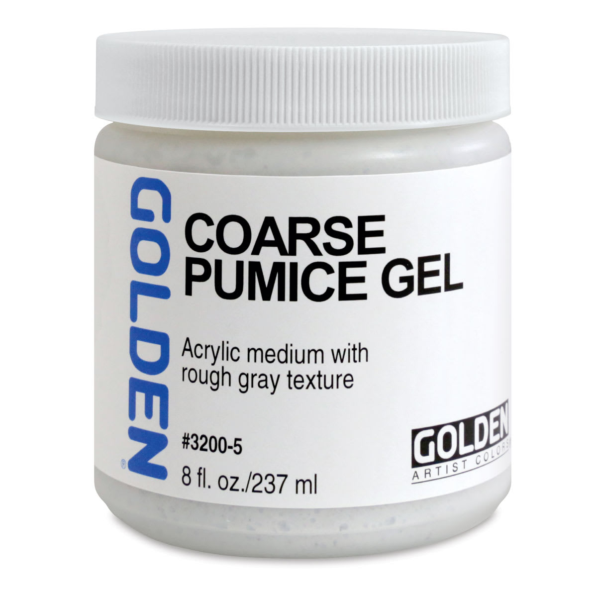 Golden Pumice Gel Medium - Coarse, 8 oz jar Golden Pumice Gel Medium - Coarse, 8 oz jar