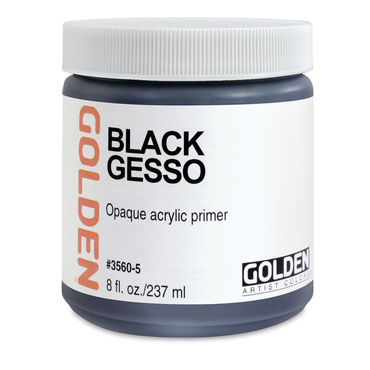 Golden Gesso - Black, 8 oz jar Golden Gesso - Black, 8 oz jar
