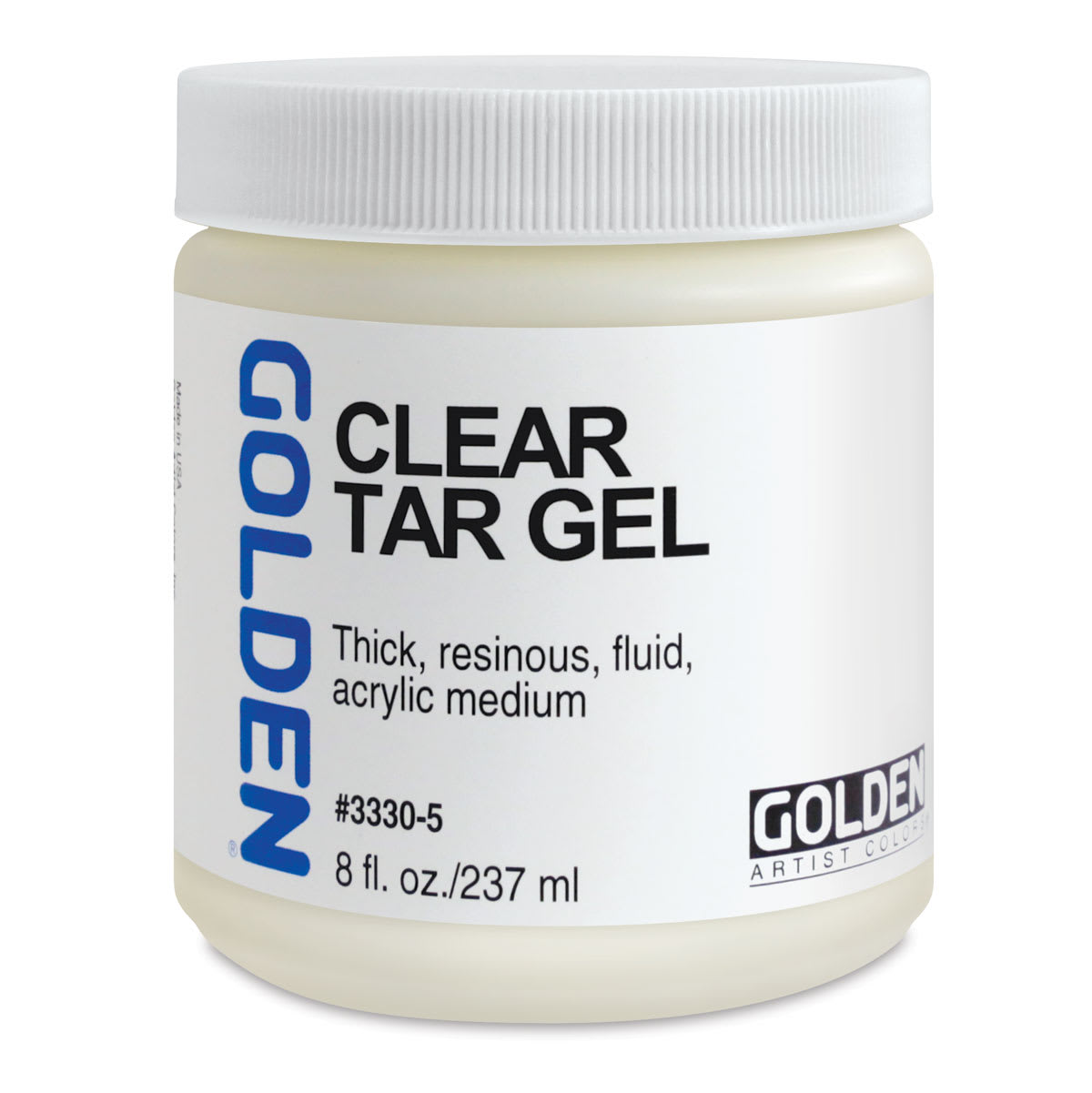 Golden Acrylic Gel Medium - Clear Tar, 8 oz jar Golden Acrylic Gel Medium - Clear Tar, 8 oz jar