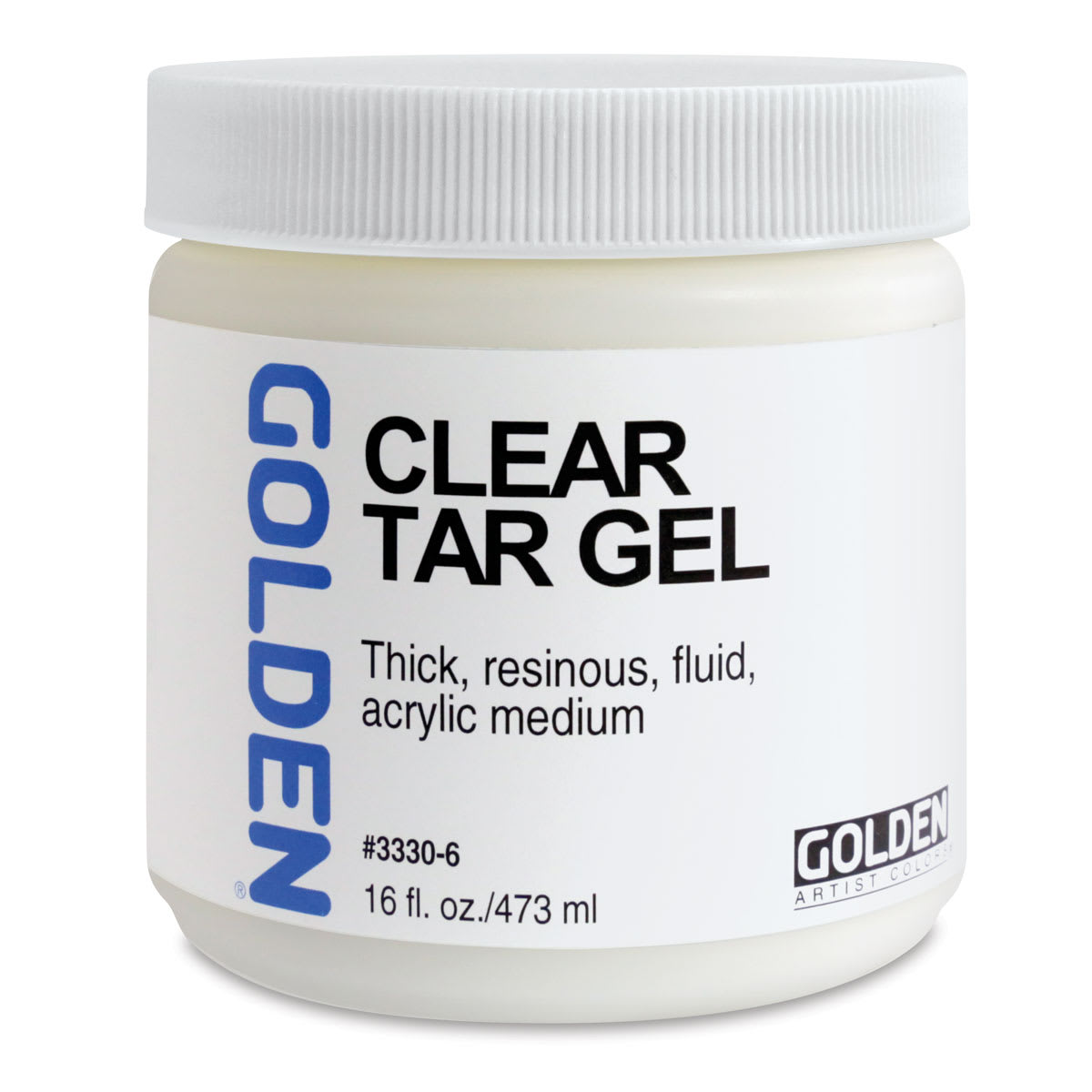 Golden Acrylic Gel Medium - Clear Tar, 16 oz jar Golden Acrylic Gel Medium - Clear Tar, 16 oz jar