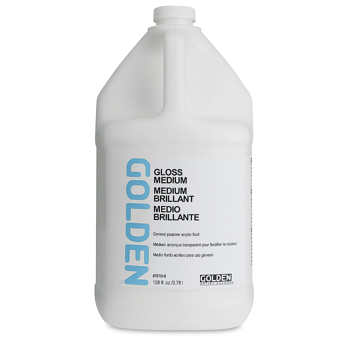 Golden Polymer Medium - Gloss, 128 oz tub