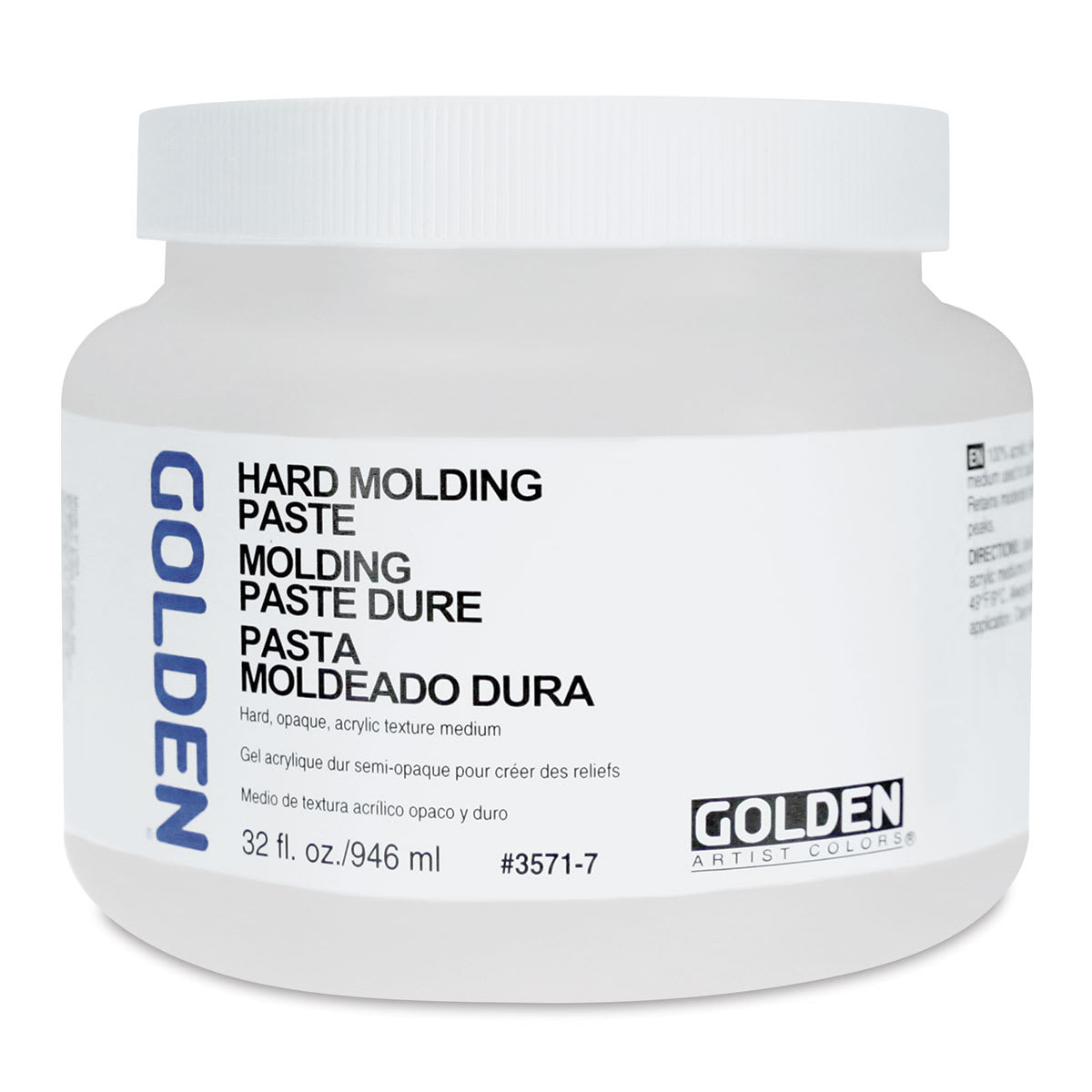 Golden Hard Molding Paste Medium - 32 oz jar Golden Hard Molding Paste Medium - 32 oz jar
