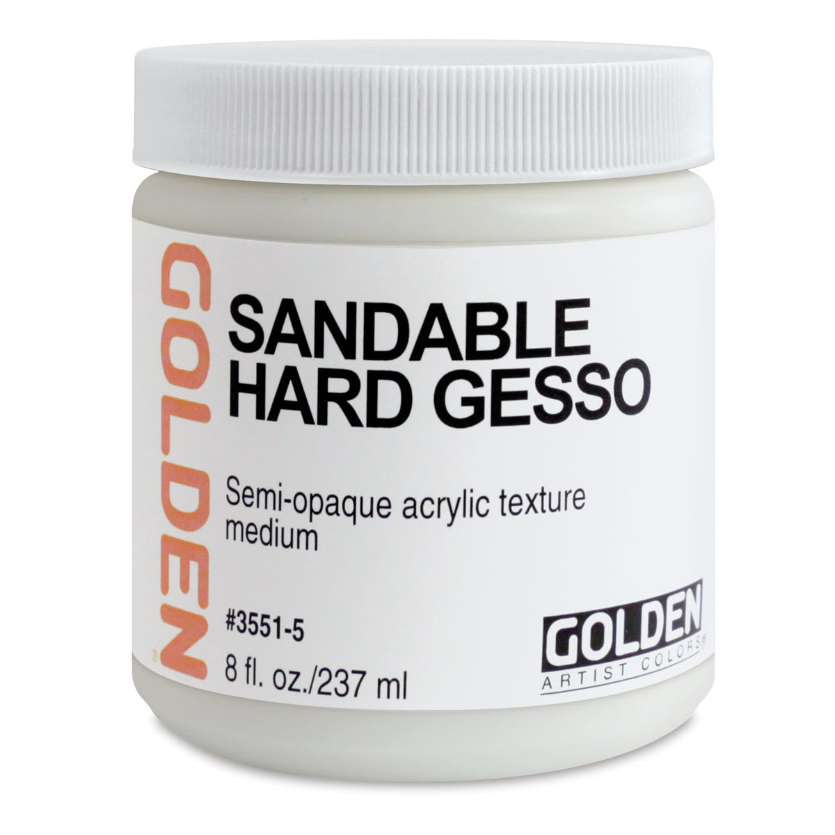Golden Sandable Hard Gesso - 8 oz jar Golden Sandable Hard Gesso - 8 oz jar