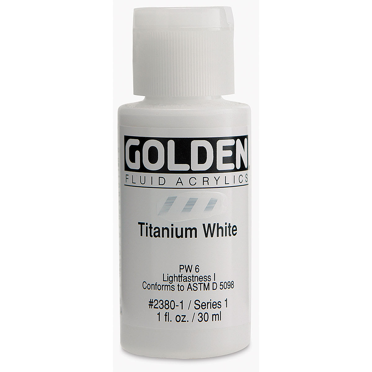 Golden Fluid Acrylics - Titanium White, 1 oz bottle