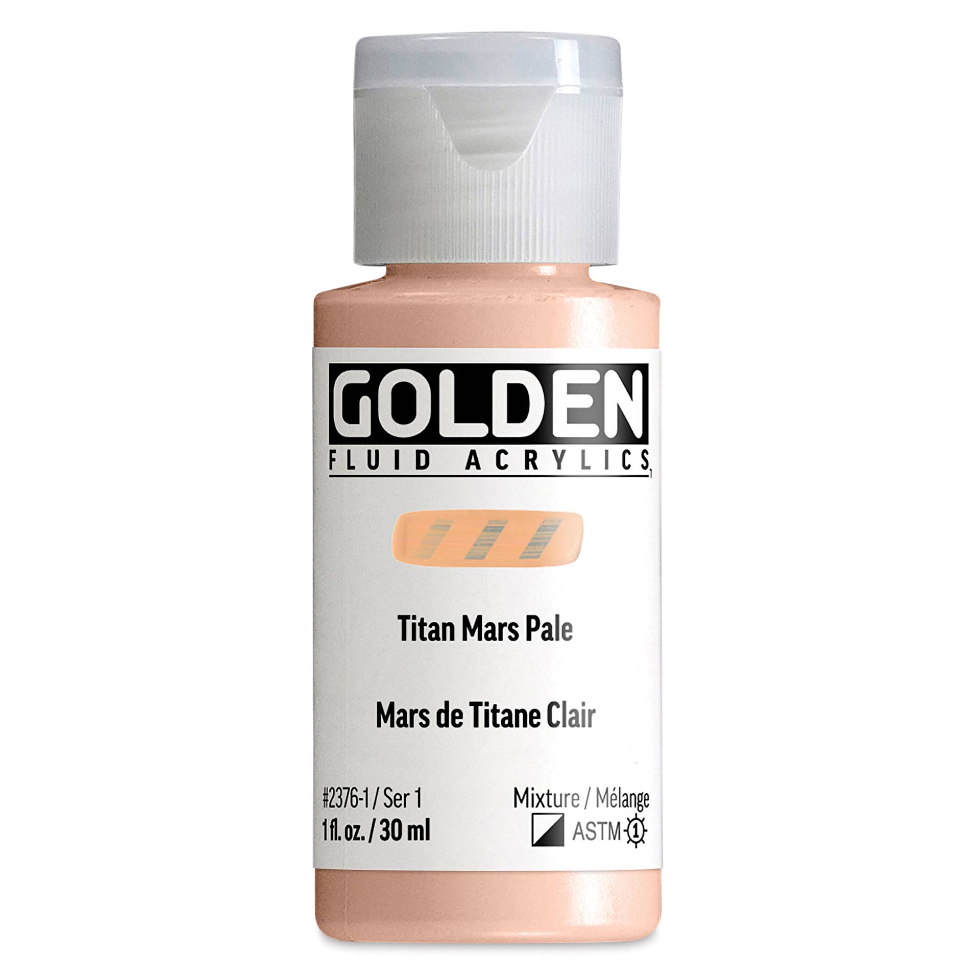 Golden Fluid Acrylic - Titan Mars Pale, 1 oz bottle