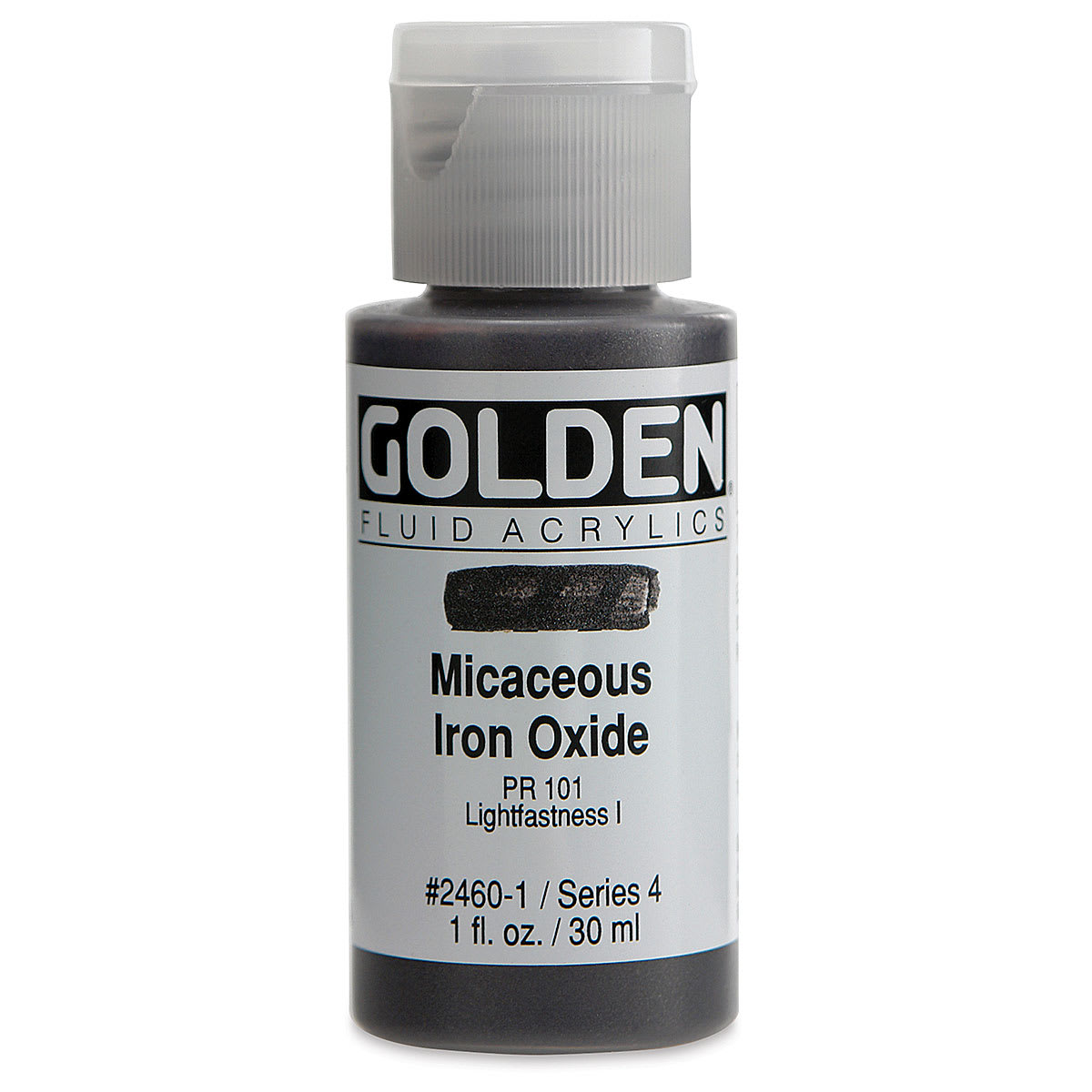 Golden Fluid Acrylics - Iridescent Micaceous Iron Oxide, 1 oz bottle