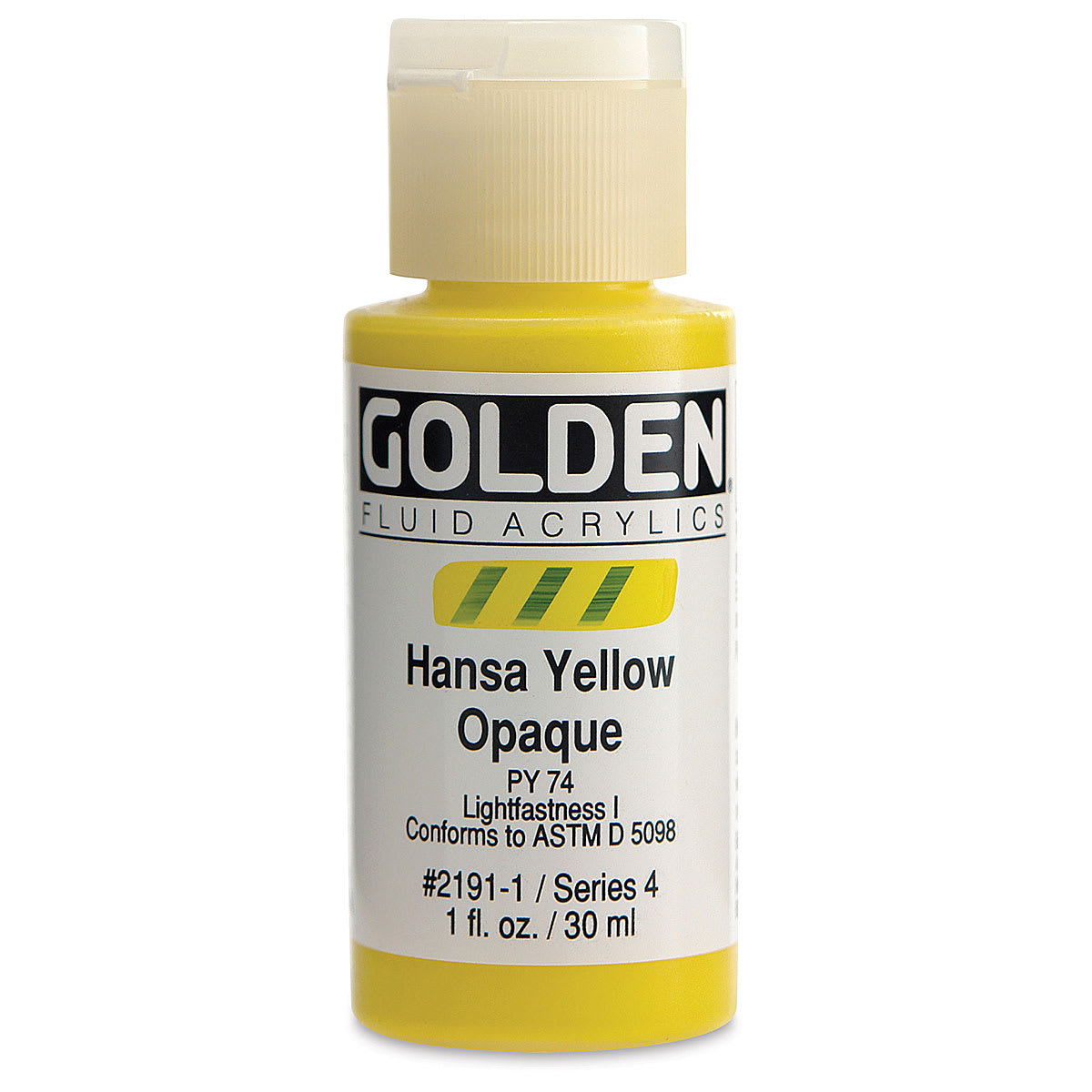 Golden Fluid Acrylics - Hansa Yellow Opaque, 1 oz bottle