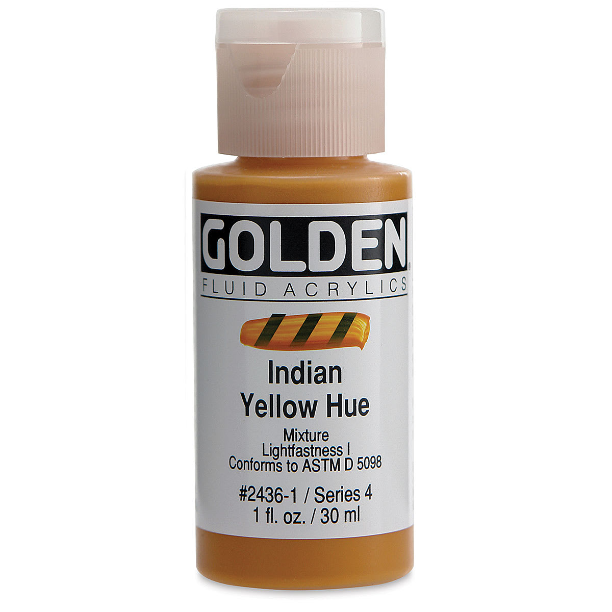 Golden Fluid Acrylics - Indian Yellow Historical Hue, 1 oz bottle 