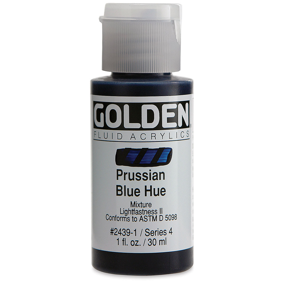 Golden Fluid Acrylics - Prussian Blue Historical Hue, 1 oz bottle
