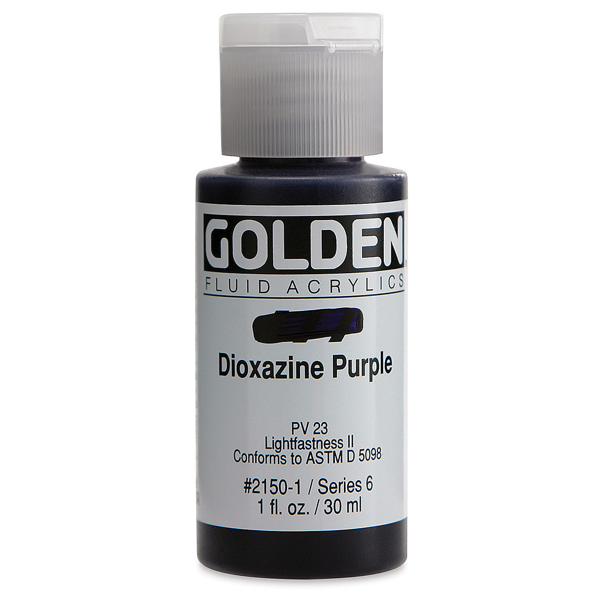Golden Fluid Acrylics - Dioxazine Purple, 1 oz bottle