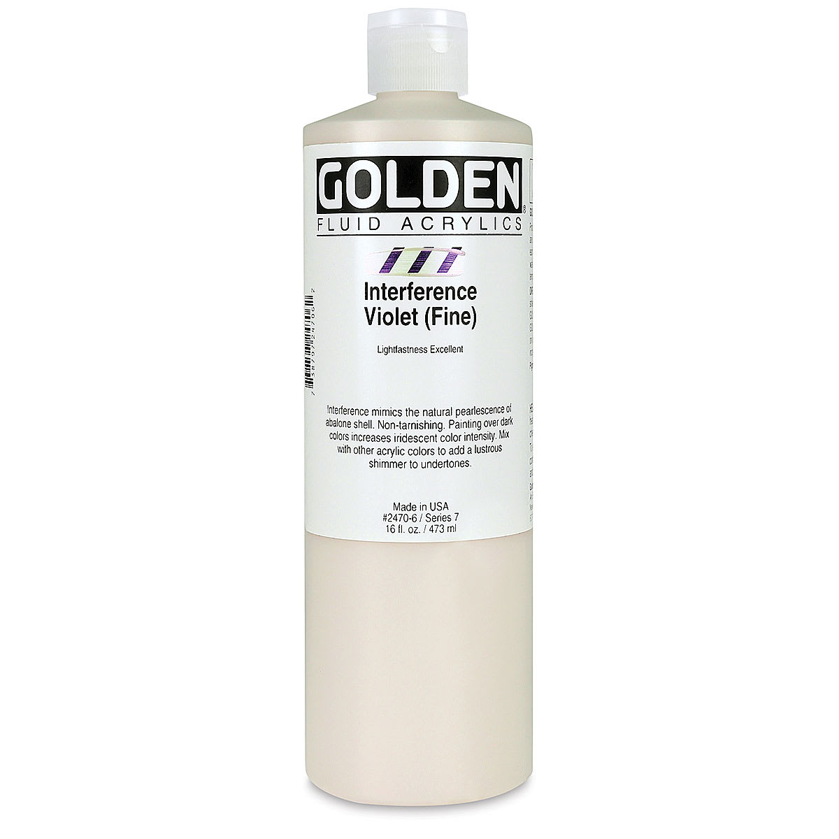 Golden Fluid Acrylics - Interference Violet (Fine), 16 oz bottle
