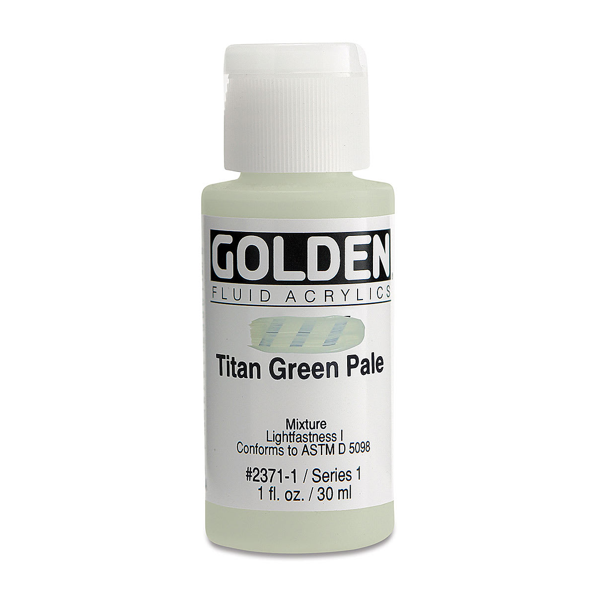 Golden Fluid Acrylics - Titan Green Pale, 1 oz bottle