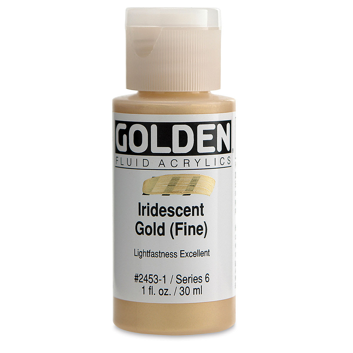 Golden Fluid Acrylics - Iridescent Gold (Fine), 1 oz bottle