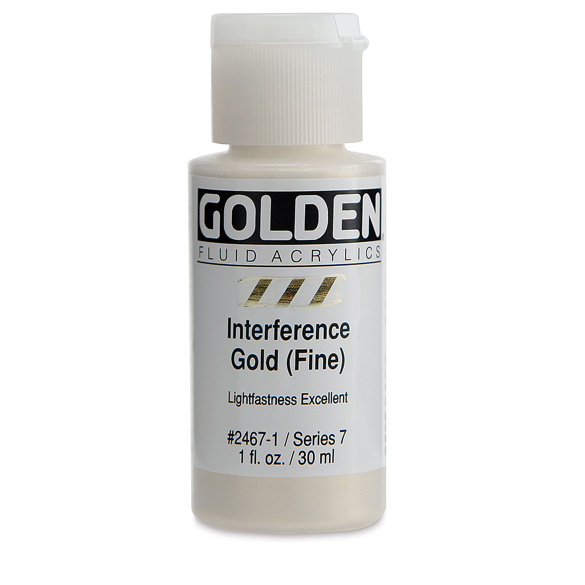Golden Fluid Acrylics - Interference Gold (Fine), 1 oz bottle