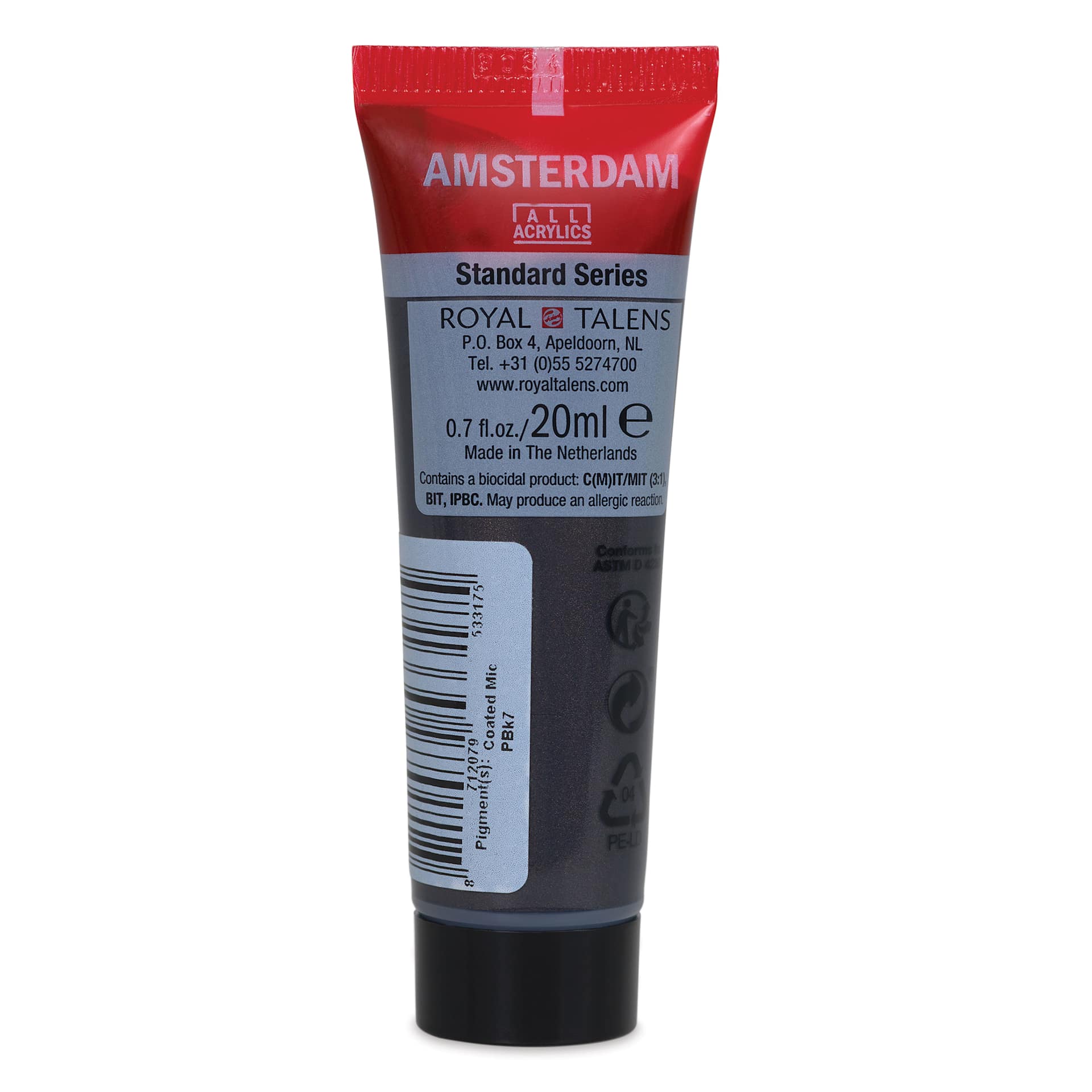 Amsterdam Standard Series Acrylic - Metallic Black, 20 ml Tube back