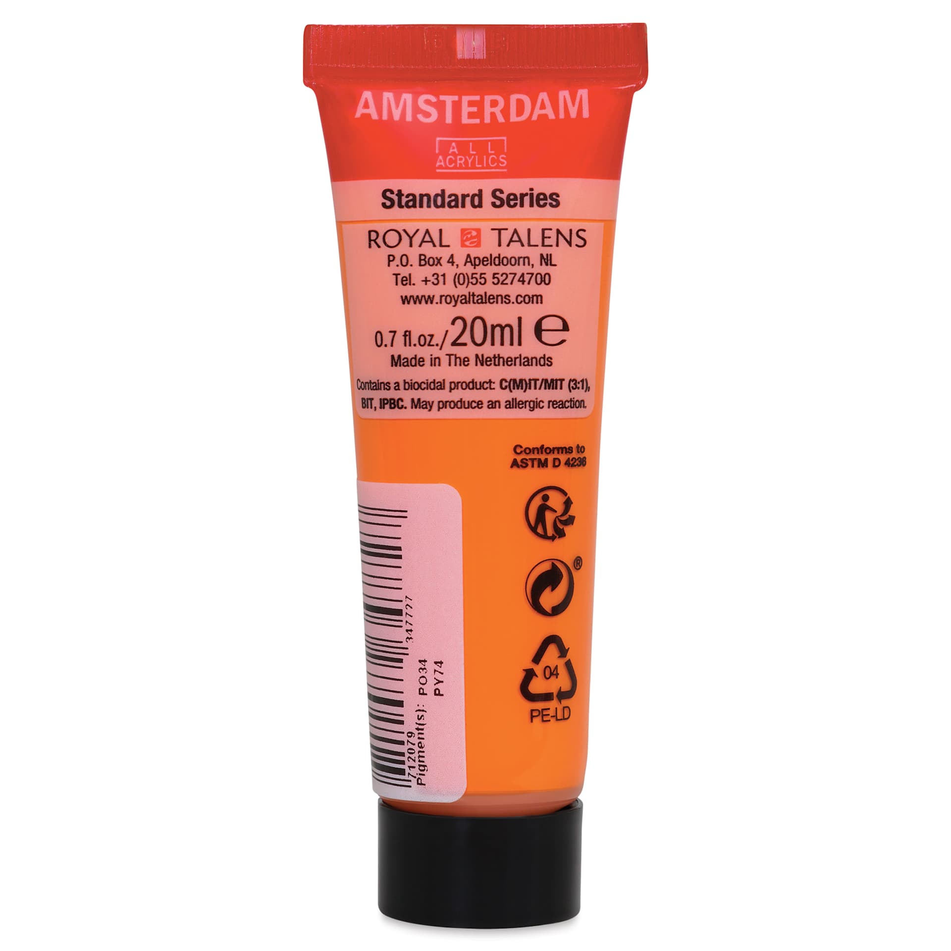 Amsterdam - Azo Orange, 20 ml Tube, back
