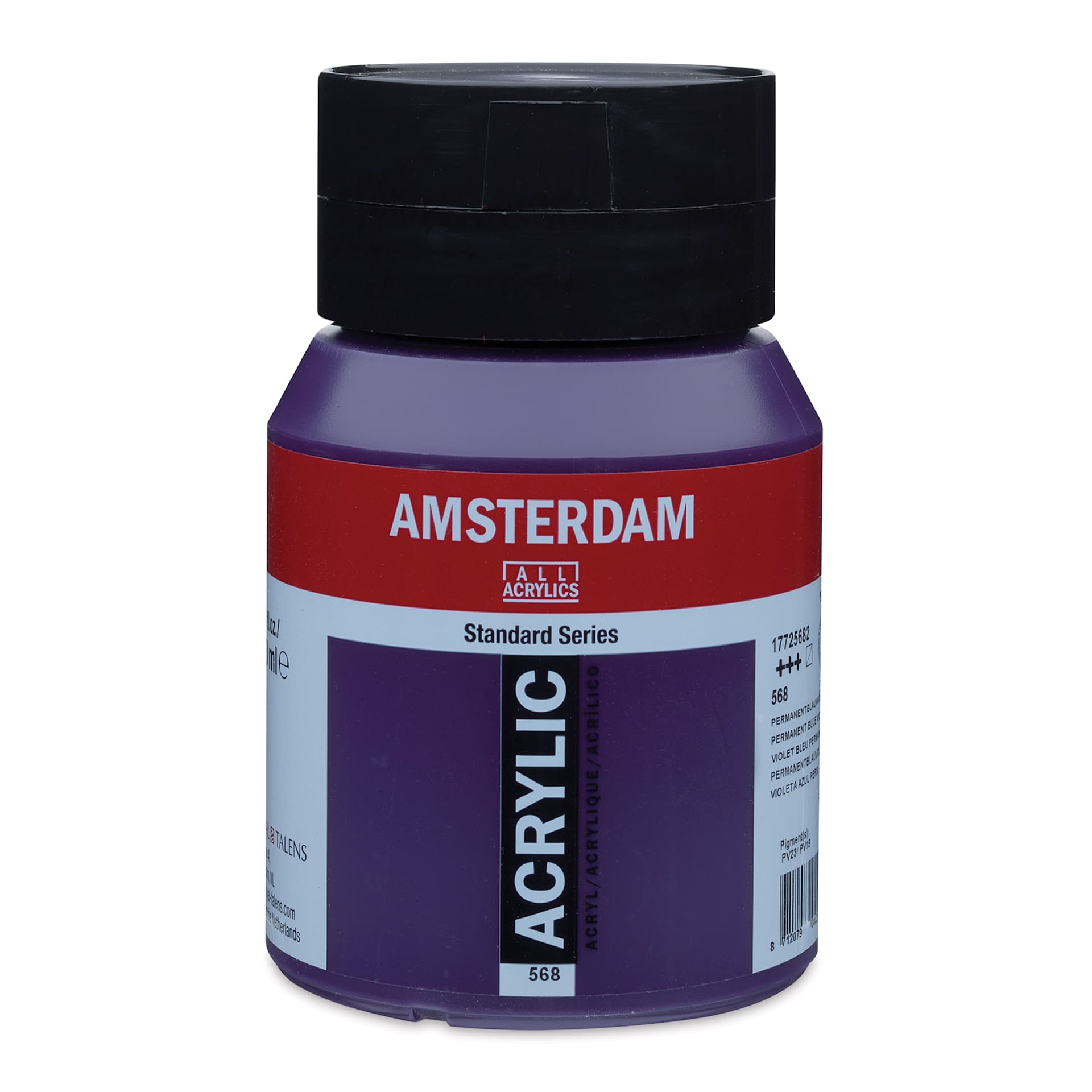 Amsterdam Standard Series Acrylic - Permanent Blue Violet, 500 ml bottle