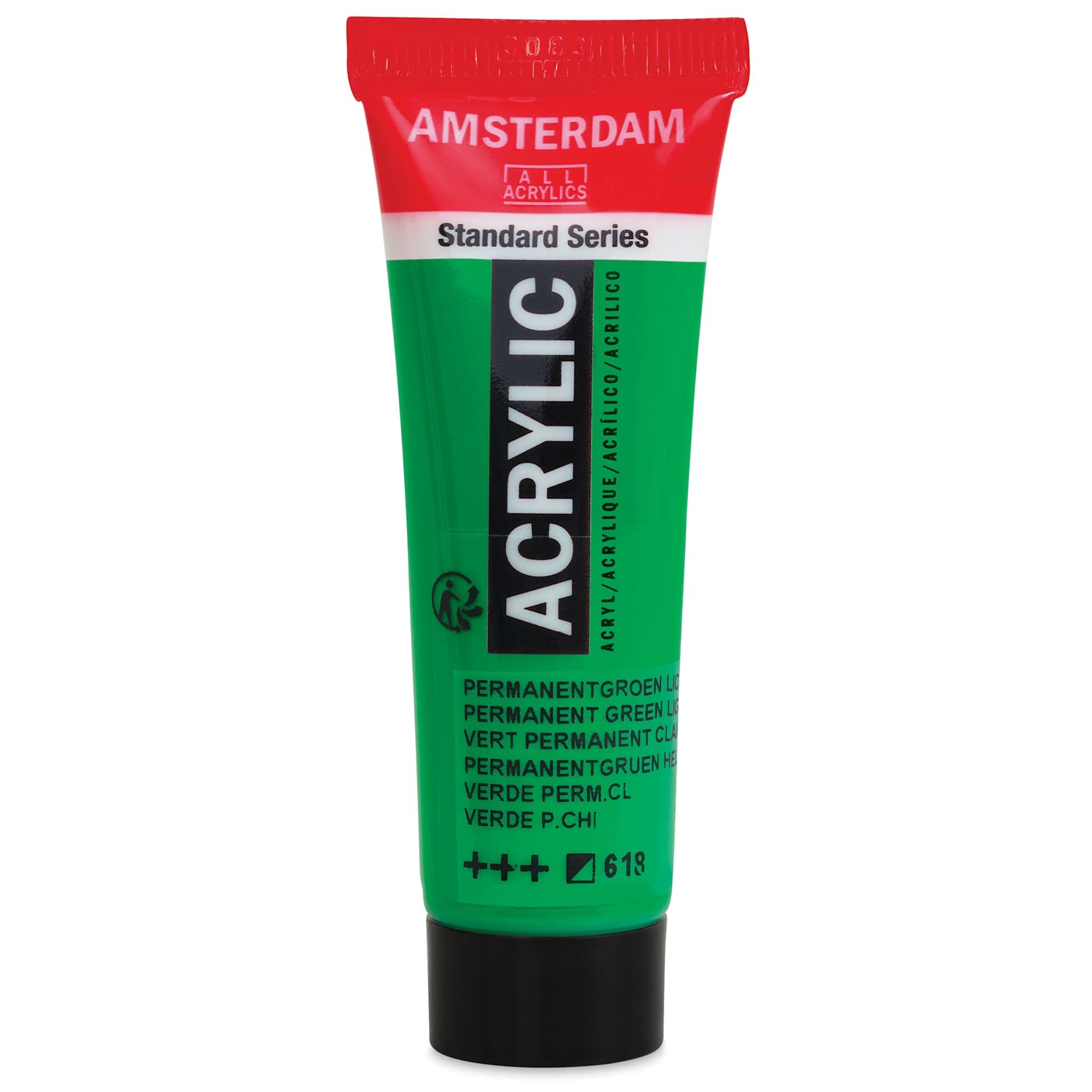 Amsterdam Standard Series Acrylic - Permanent Green Light, 20 ml Tube