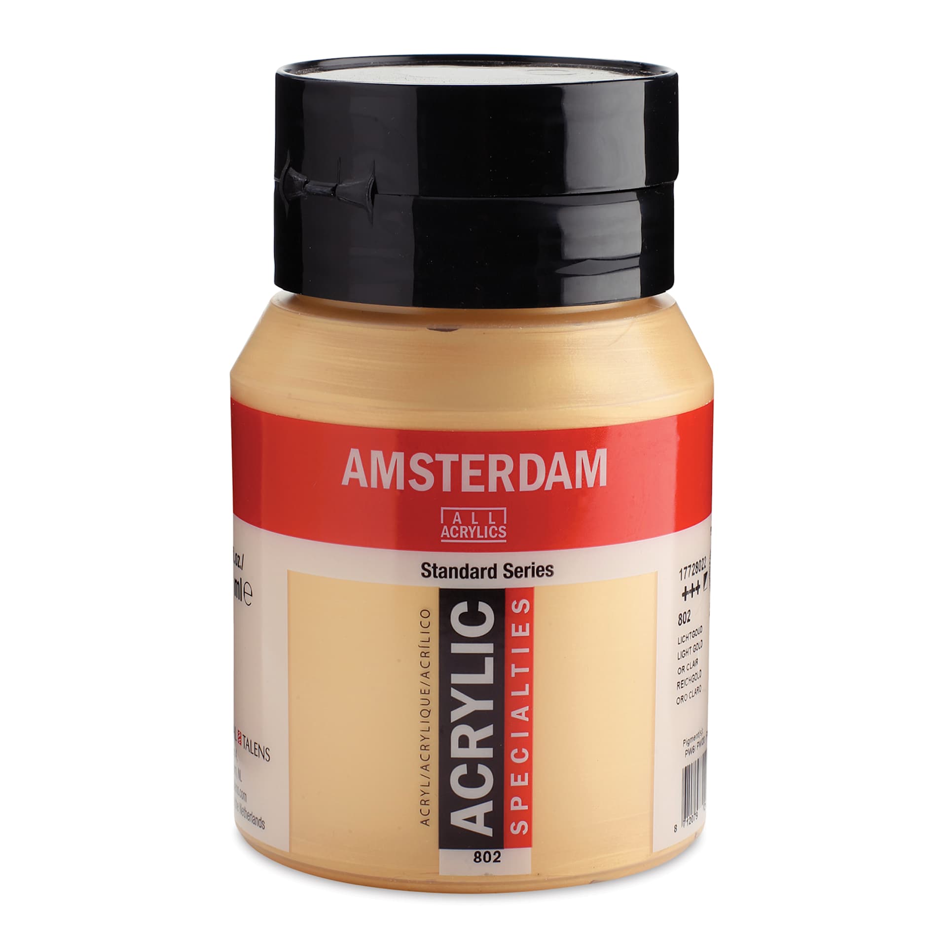 Amsterdam Standard Series Acrylic - Metallic Light Gold, 500 ml bottle