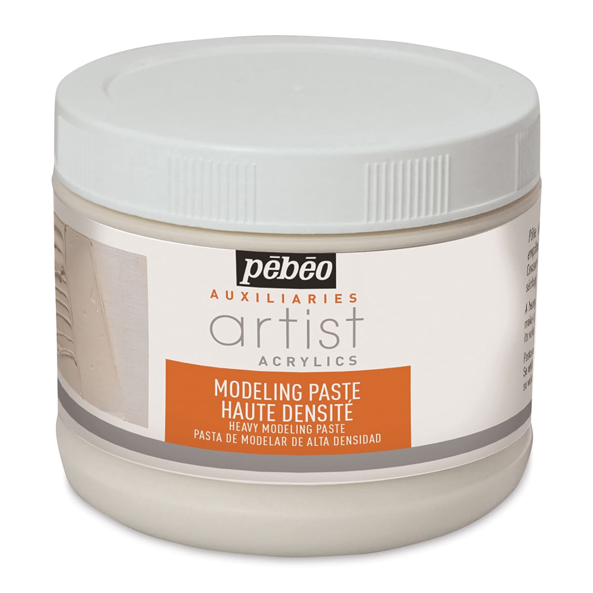 Pebeo Modeling Pastes - Front of High Density 500 ml Jar