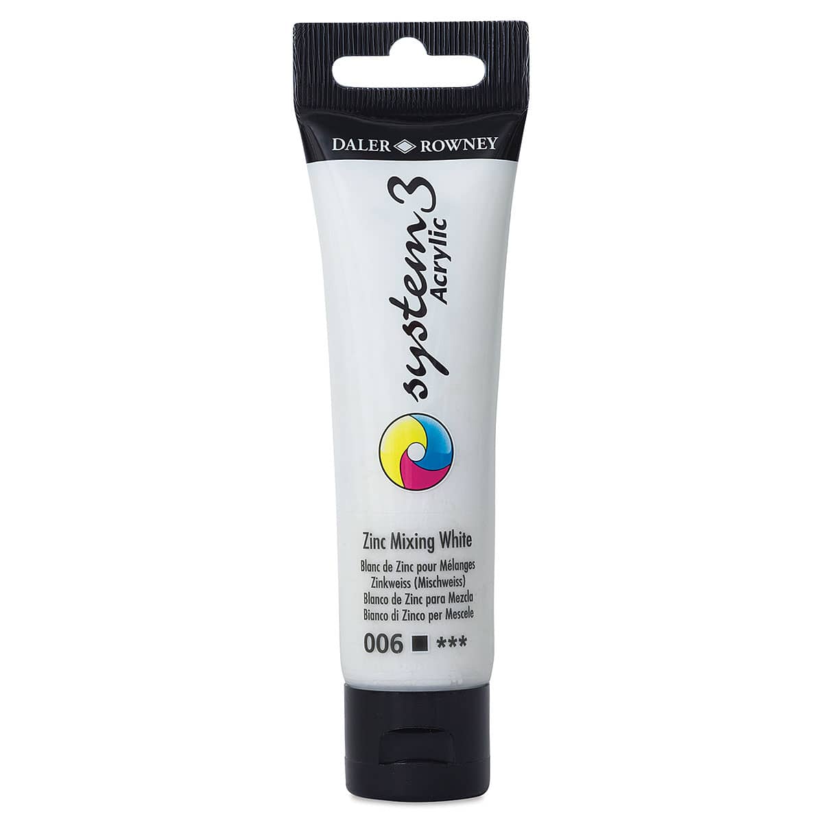 Daler-Rowney System3 Acrylic - Zinc Mix White, 59 ml Daler-Rowney System3 Acrylic - Zinc Mix White, 59 ml