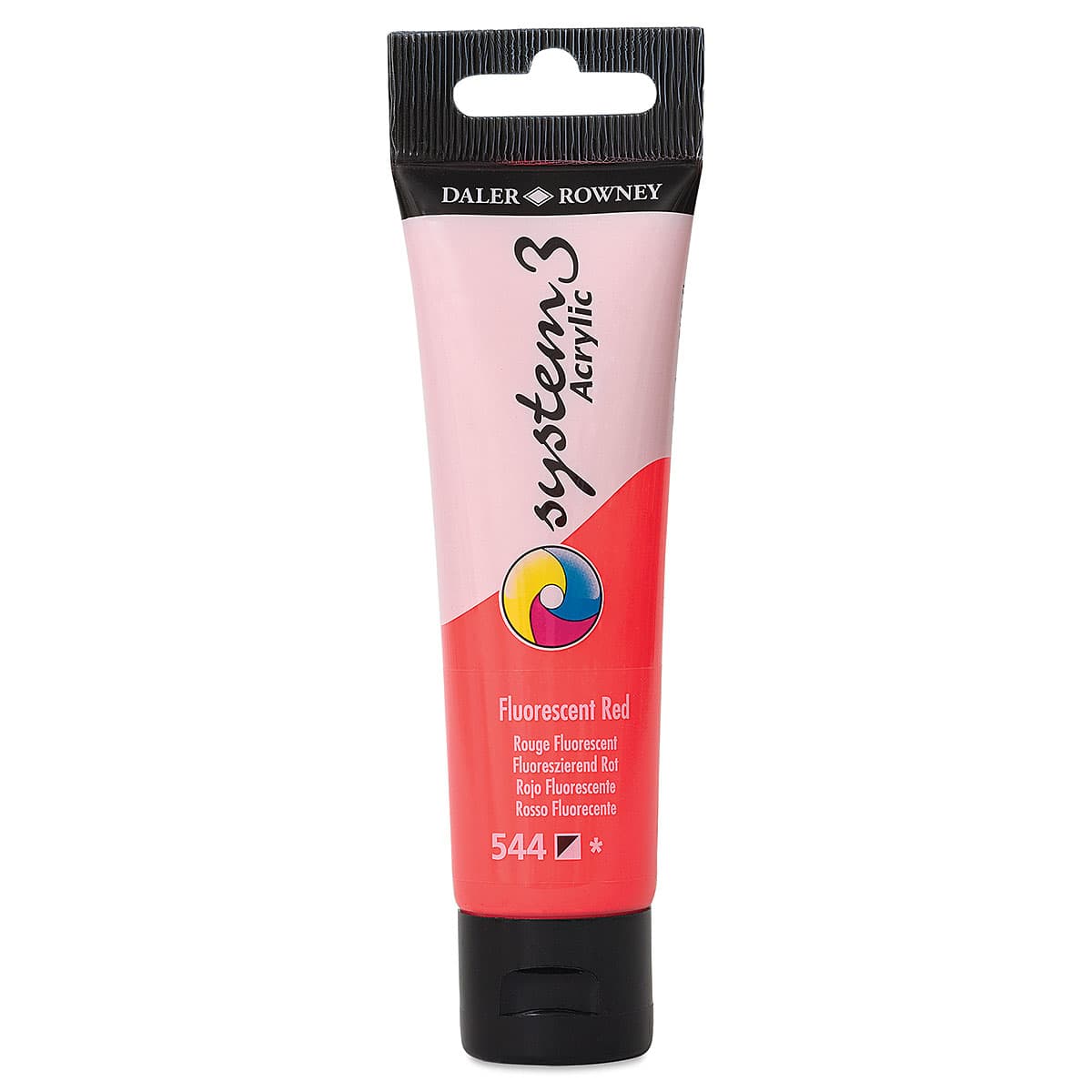 Daler-Rowney System3 Acrylic - Fluorescent Red, 59 ml