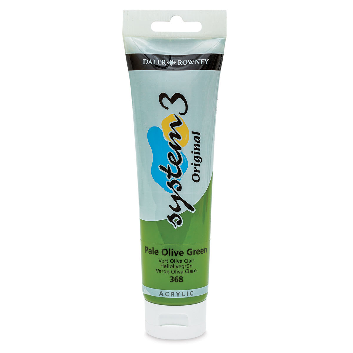 Daler-Rowney System3 Acrylic - Pale Olive Green, 150 ml tube