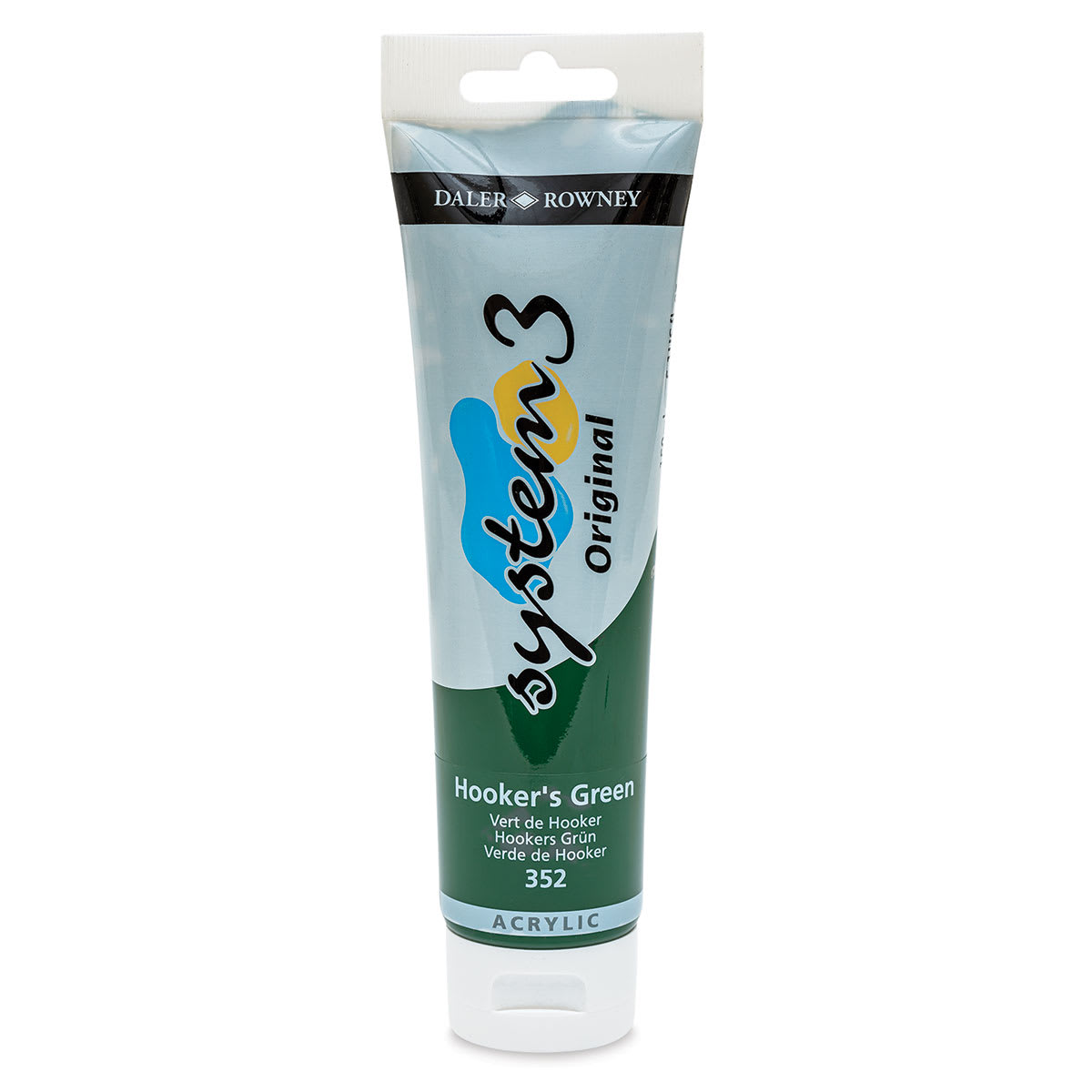 Daler-Rowney System3 Acrylic - Hooker's Green, 150 ml tube