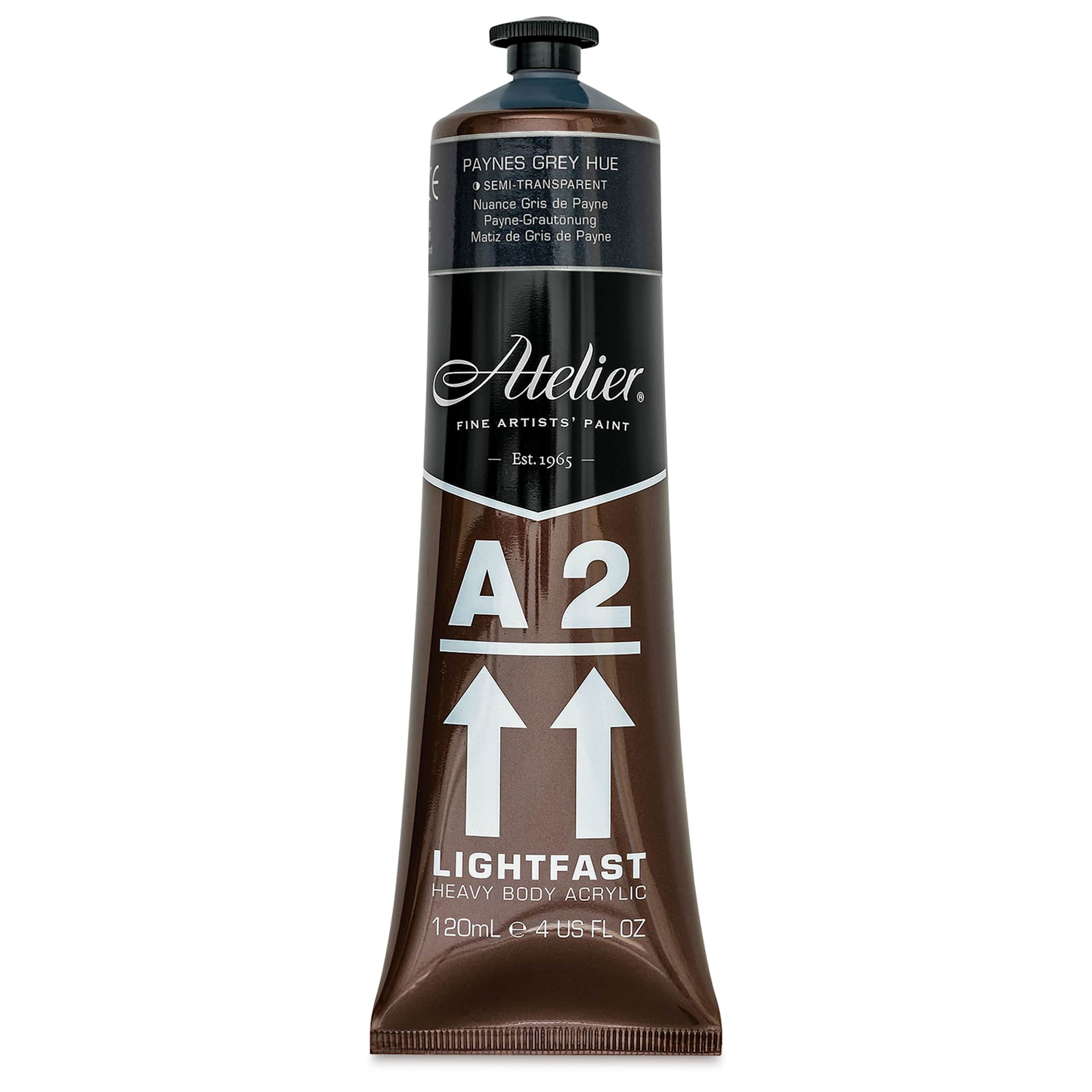 Chroma A2 Student Acrylics - Paynes Grey Hue, 120 ml tube