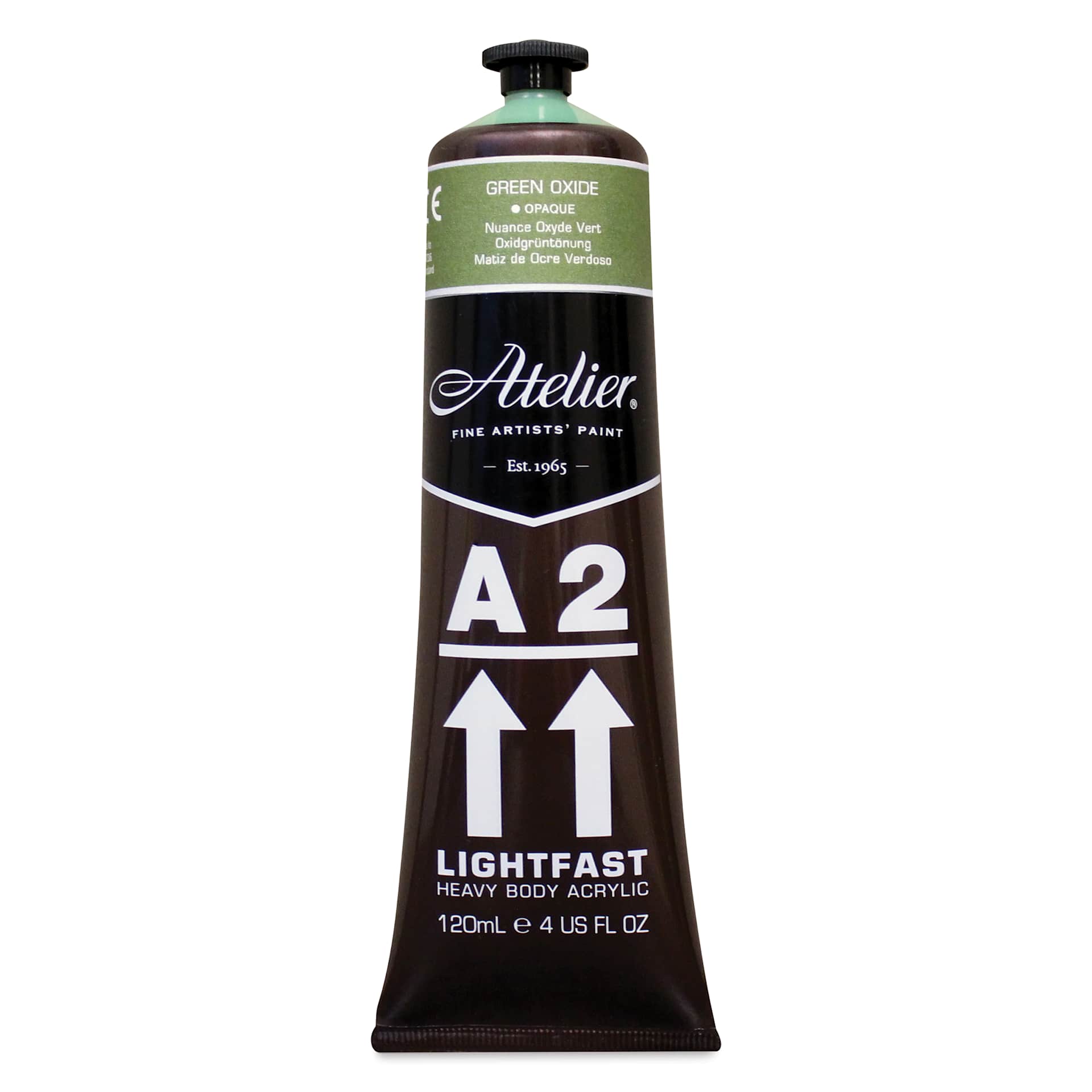 Chroma A2 Student Acrylics - Green Oxide Hue, 120 ml tube