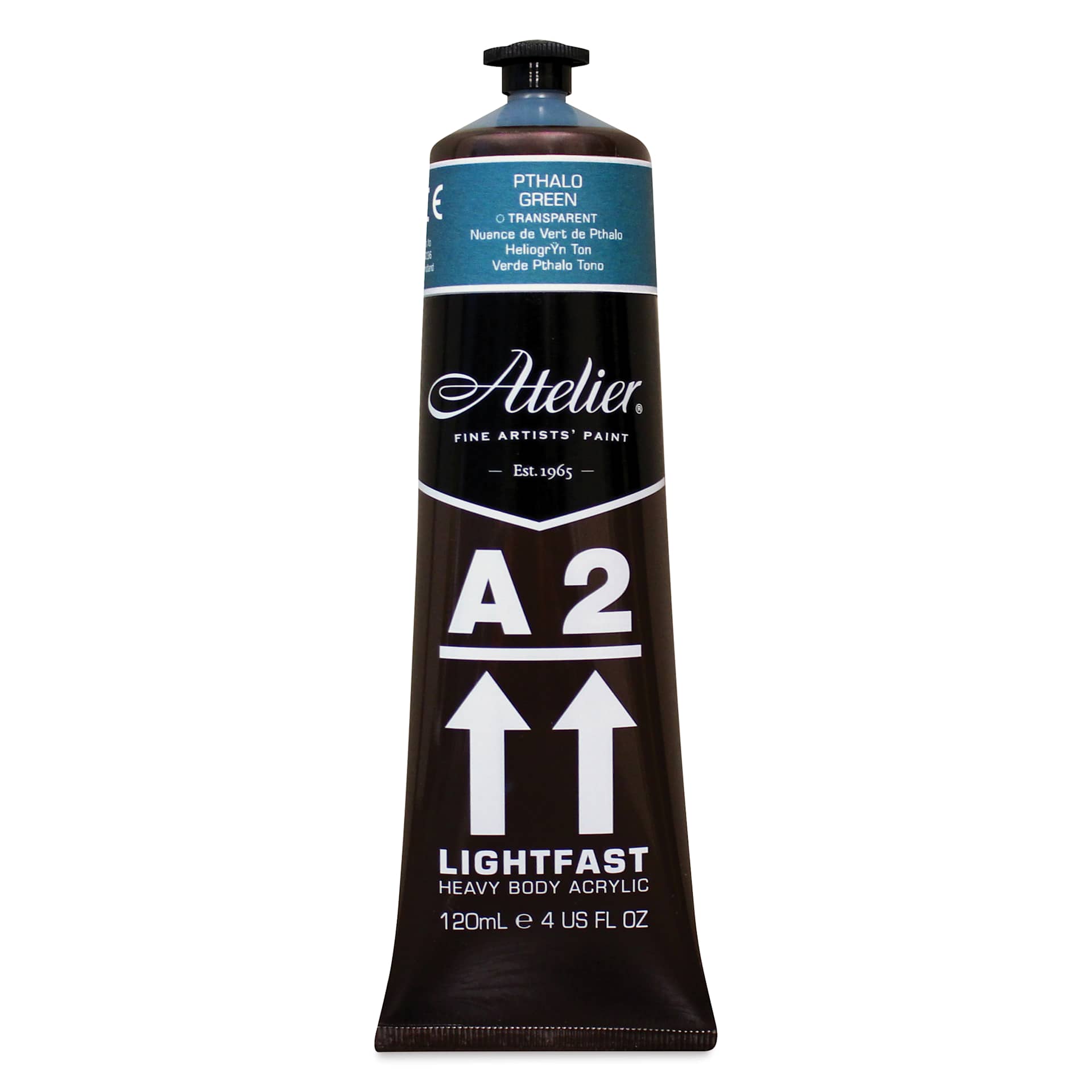 Chroma A2 Student Acrylics - Pthalo Green Hue, 120 ml tube